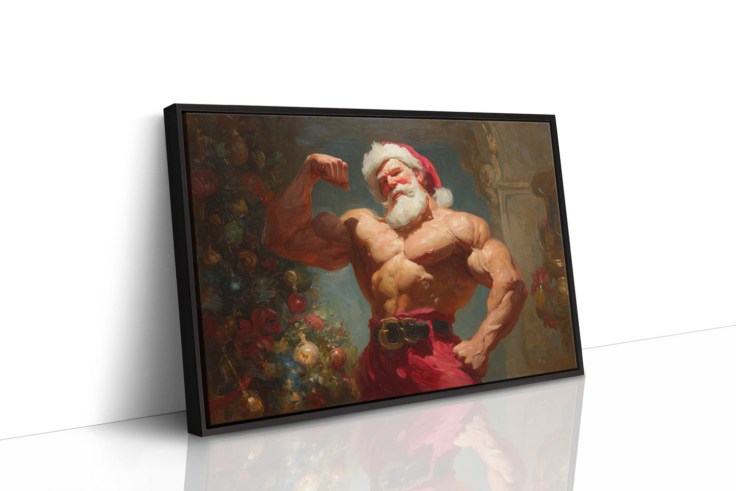 North Pole Gym Builds Holiday Muscle