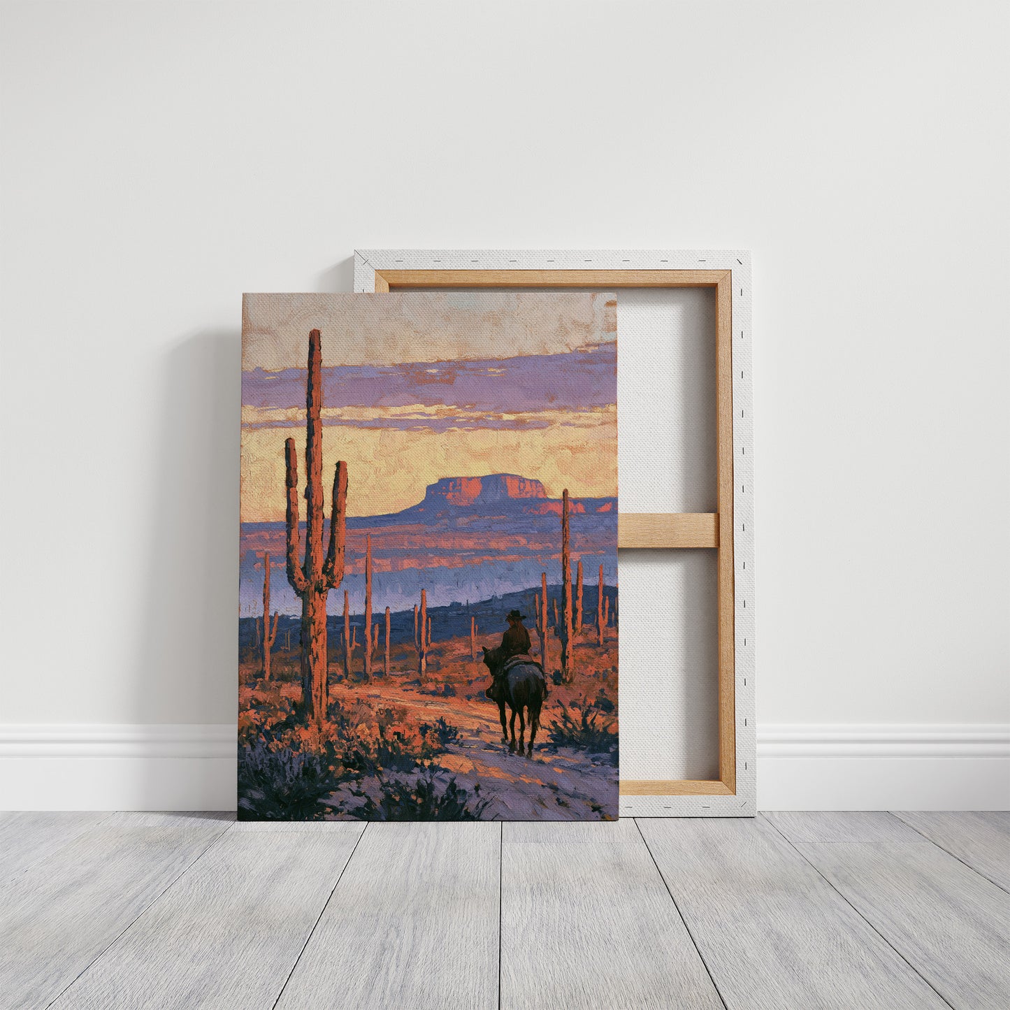 Cowboy at Day's End