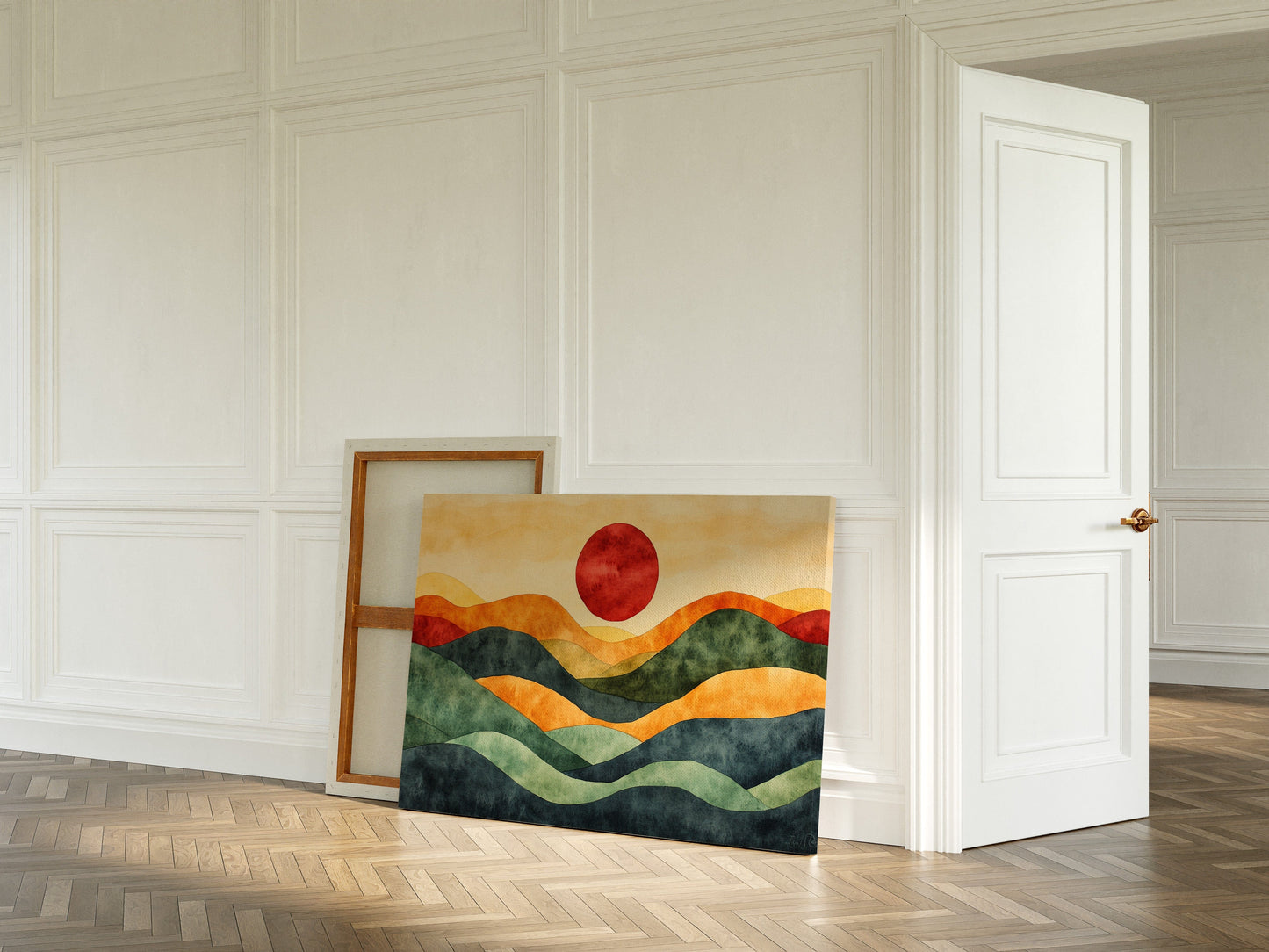 Rolling Hills Bow To Crimson Sky