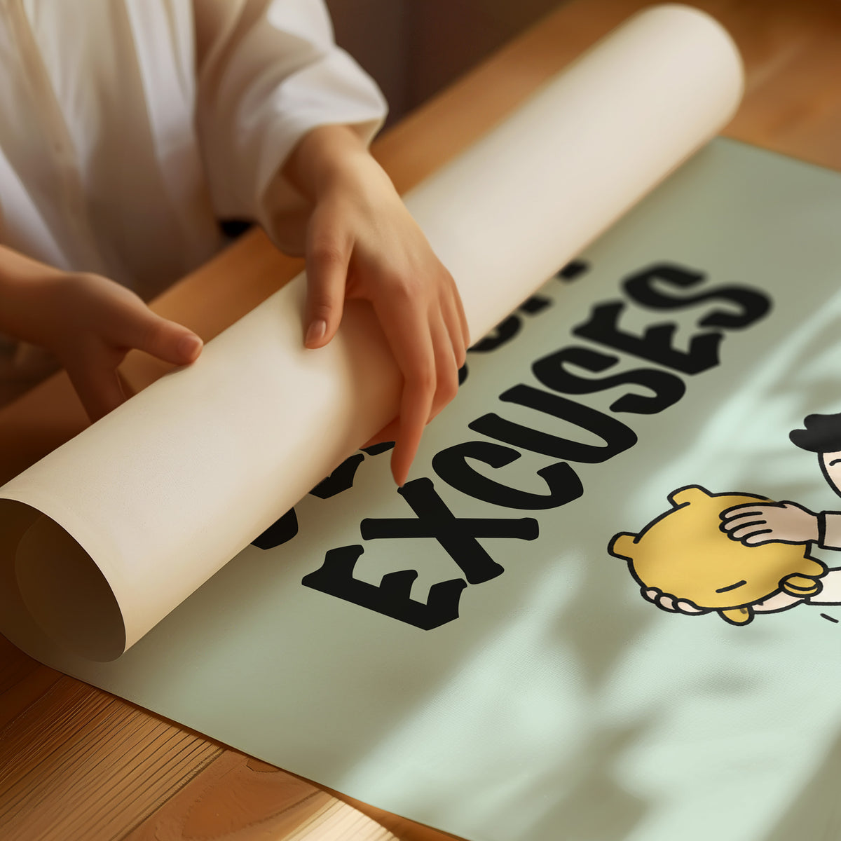 You Can't Deposit Excuses Piggy Bank Art