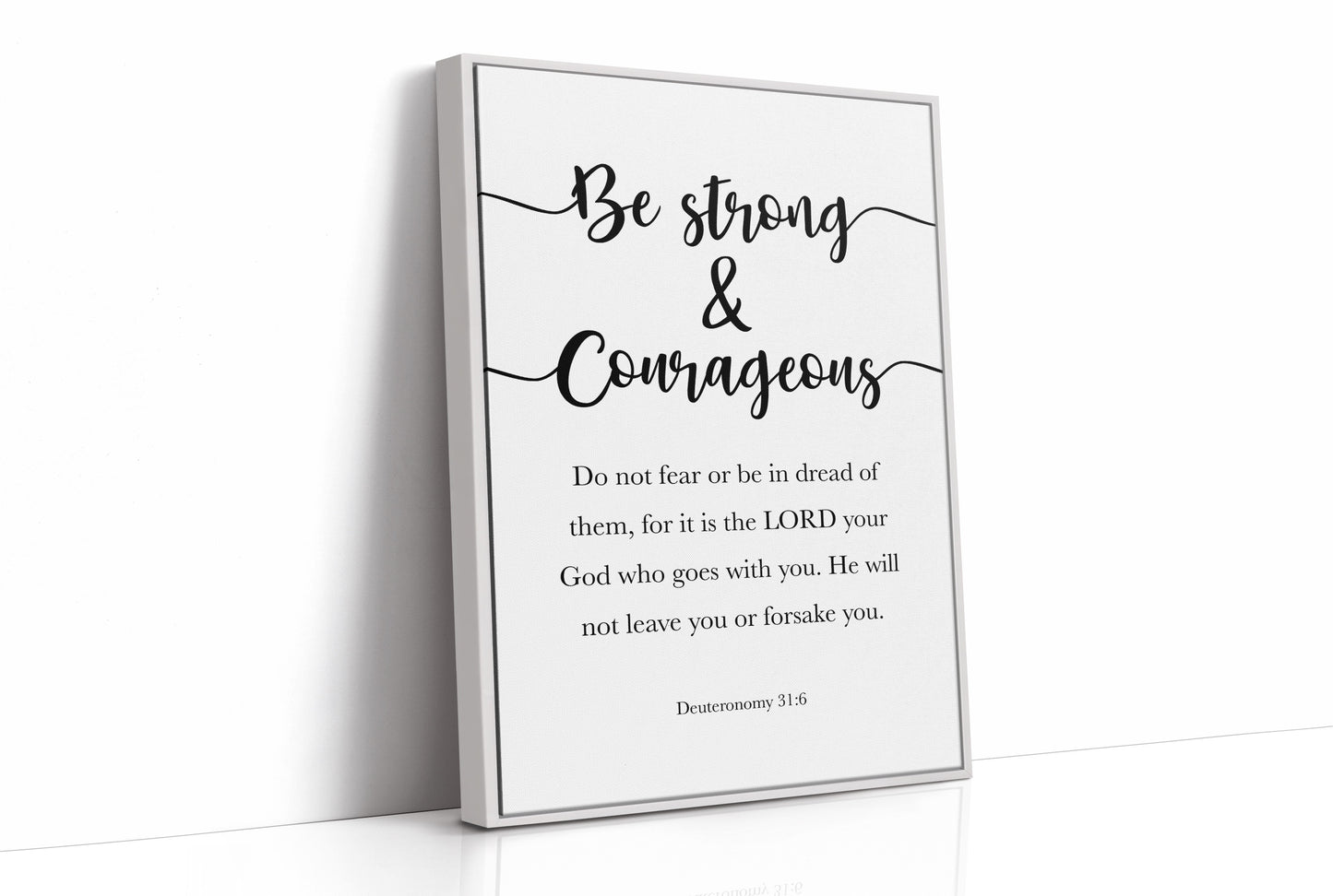 Faith's Embrace in Elegant Typography