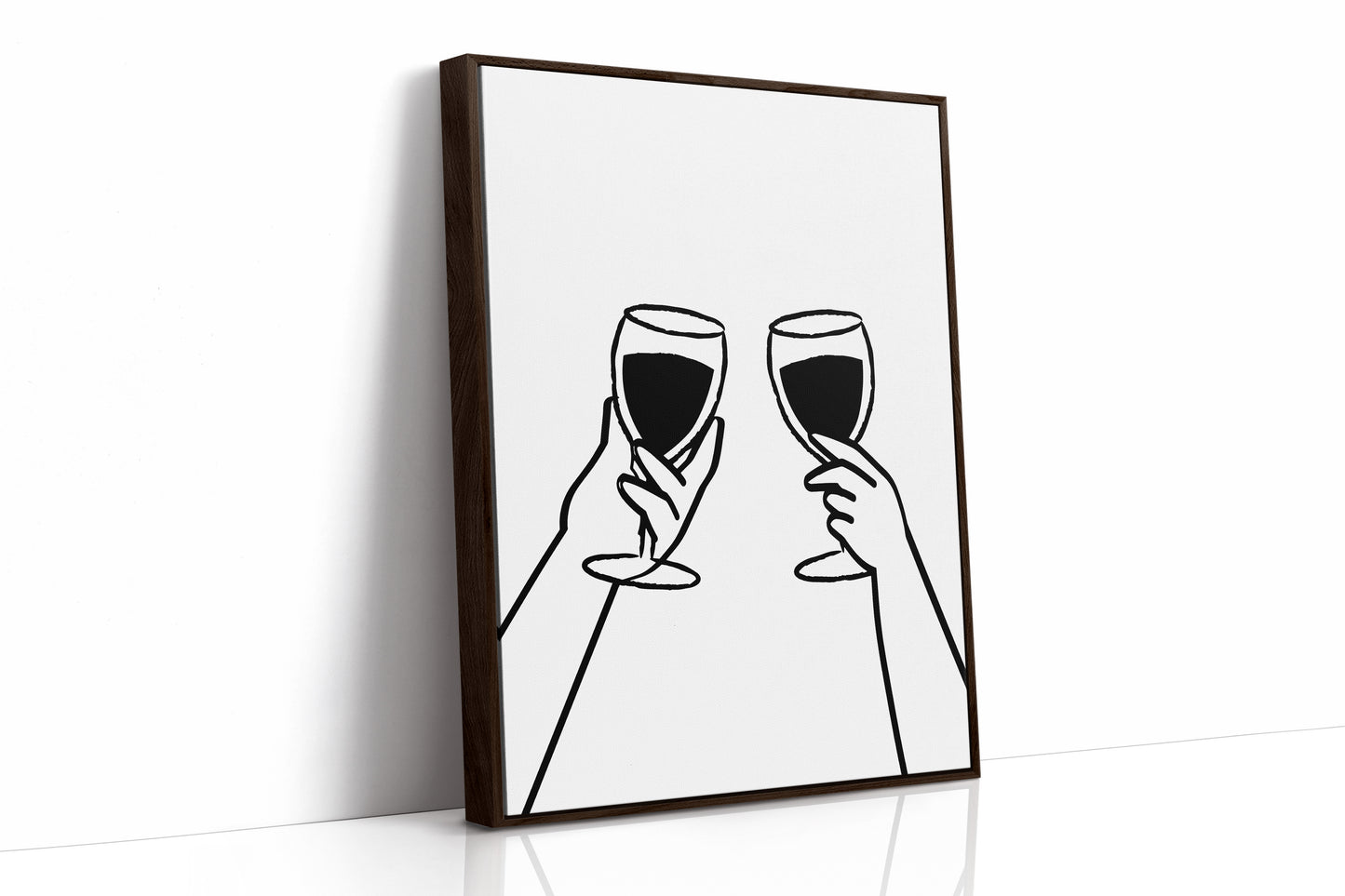 Wine Glasses Toast Silent Promises