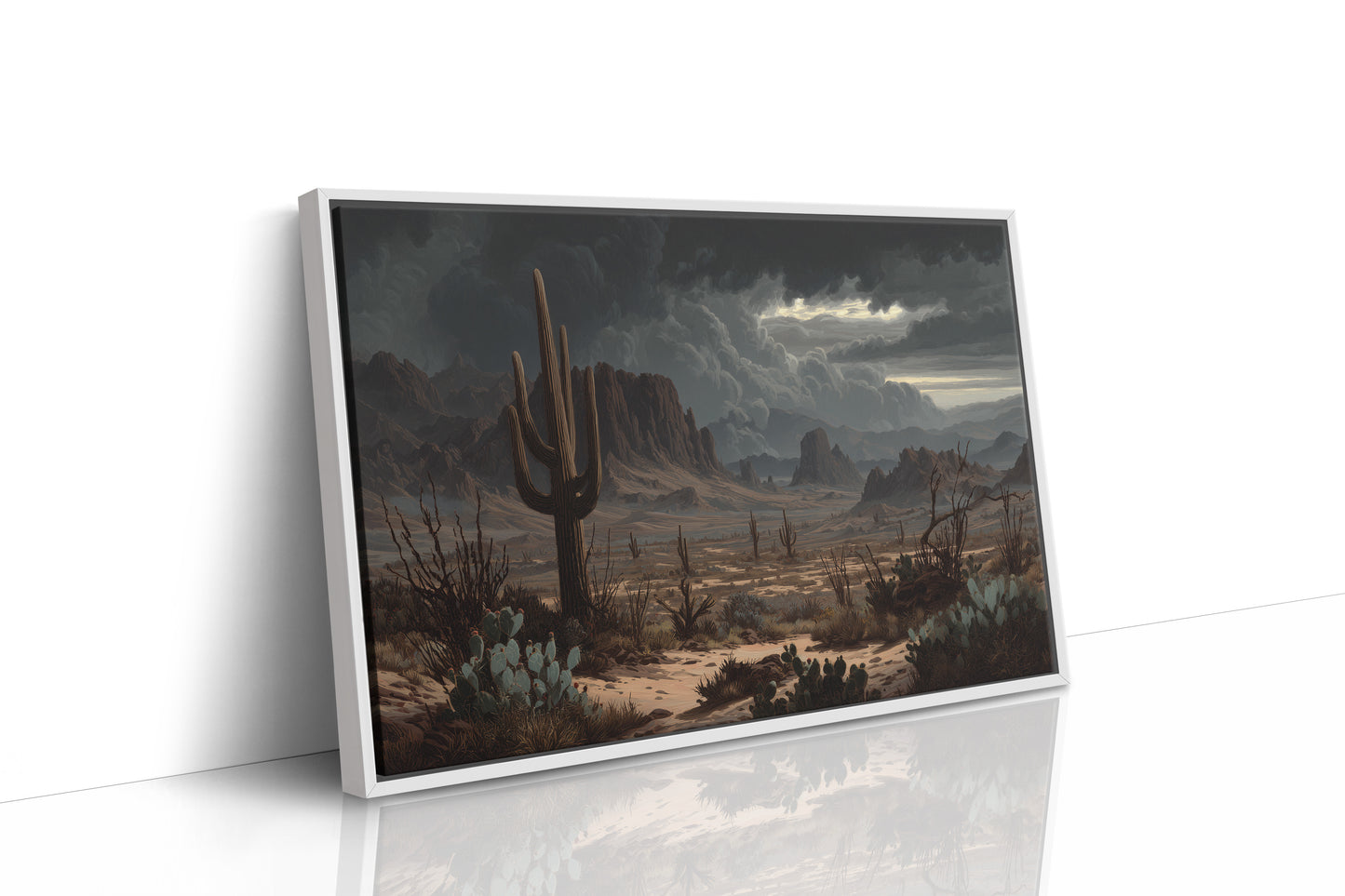 Moonlight Dances With Desert Giants