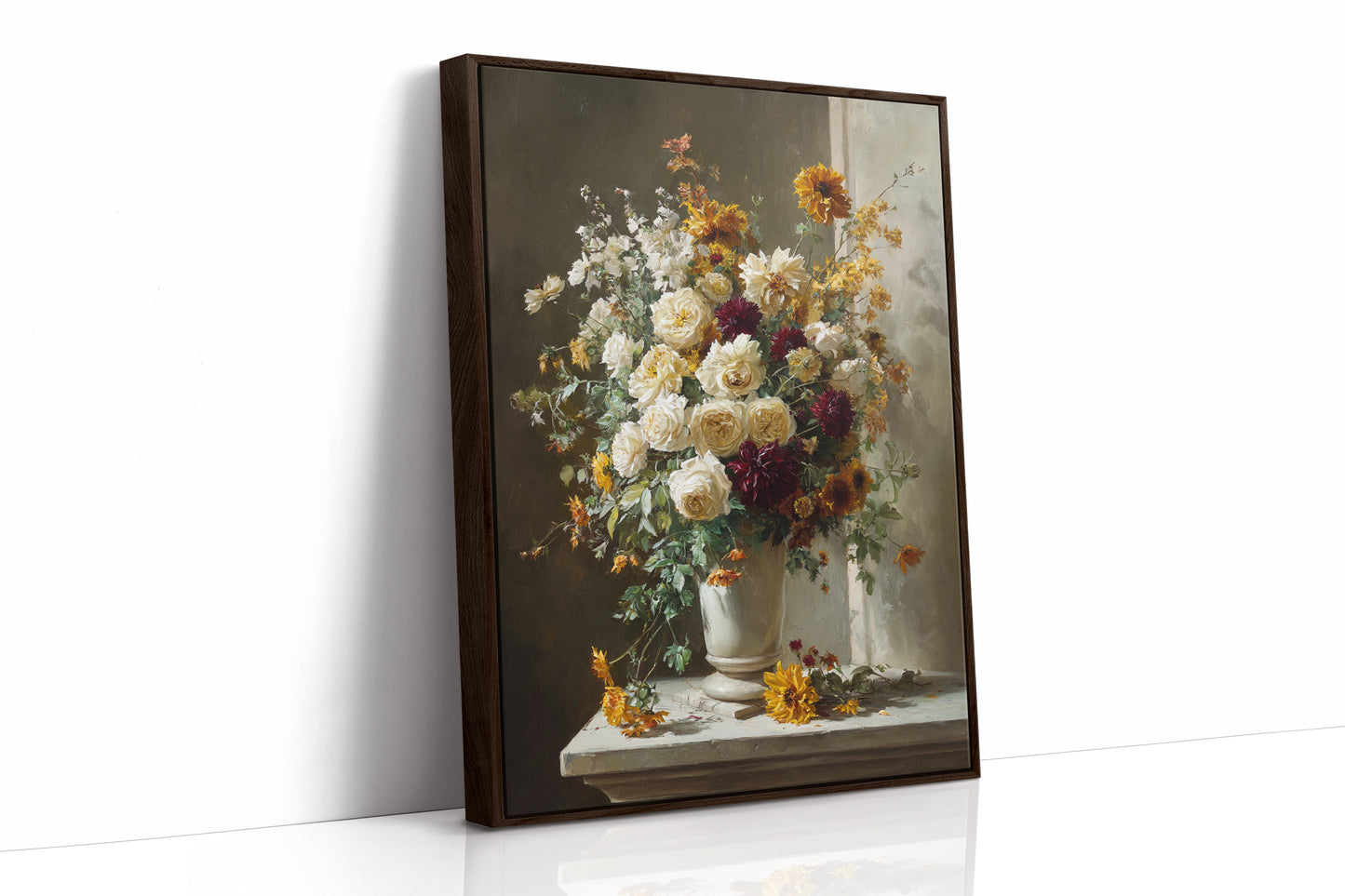 Roses And Dahlias Paint Autumn's Symphony