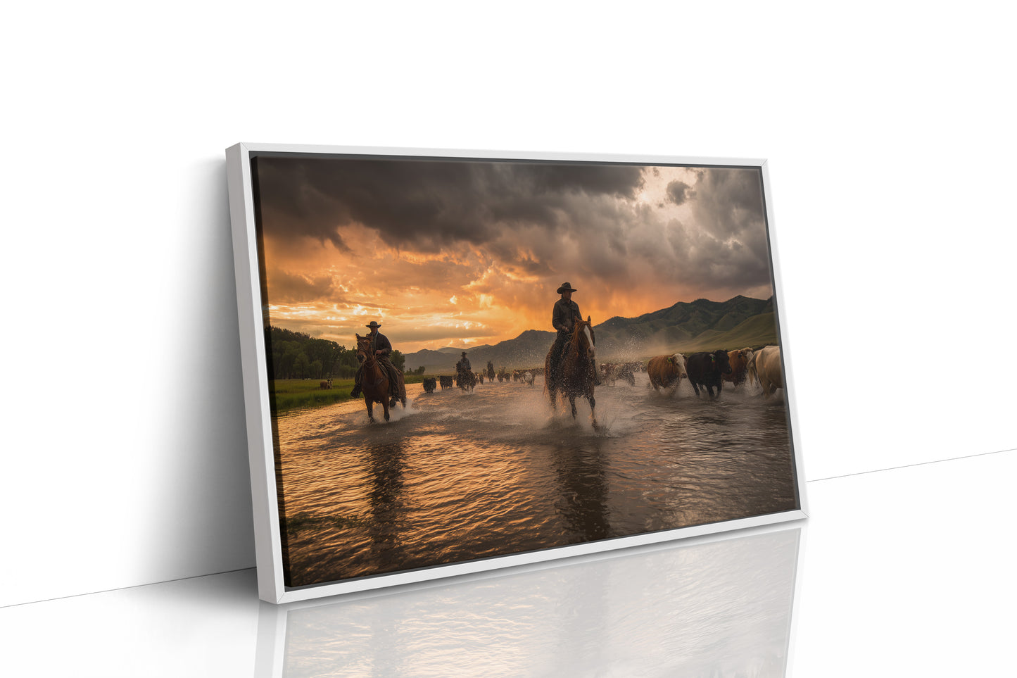 Sunset Waters Guide Cattle Home