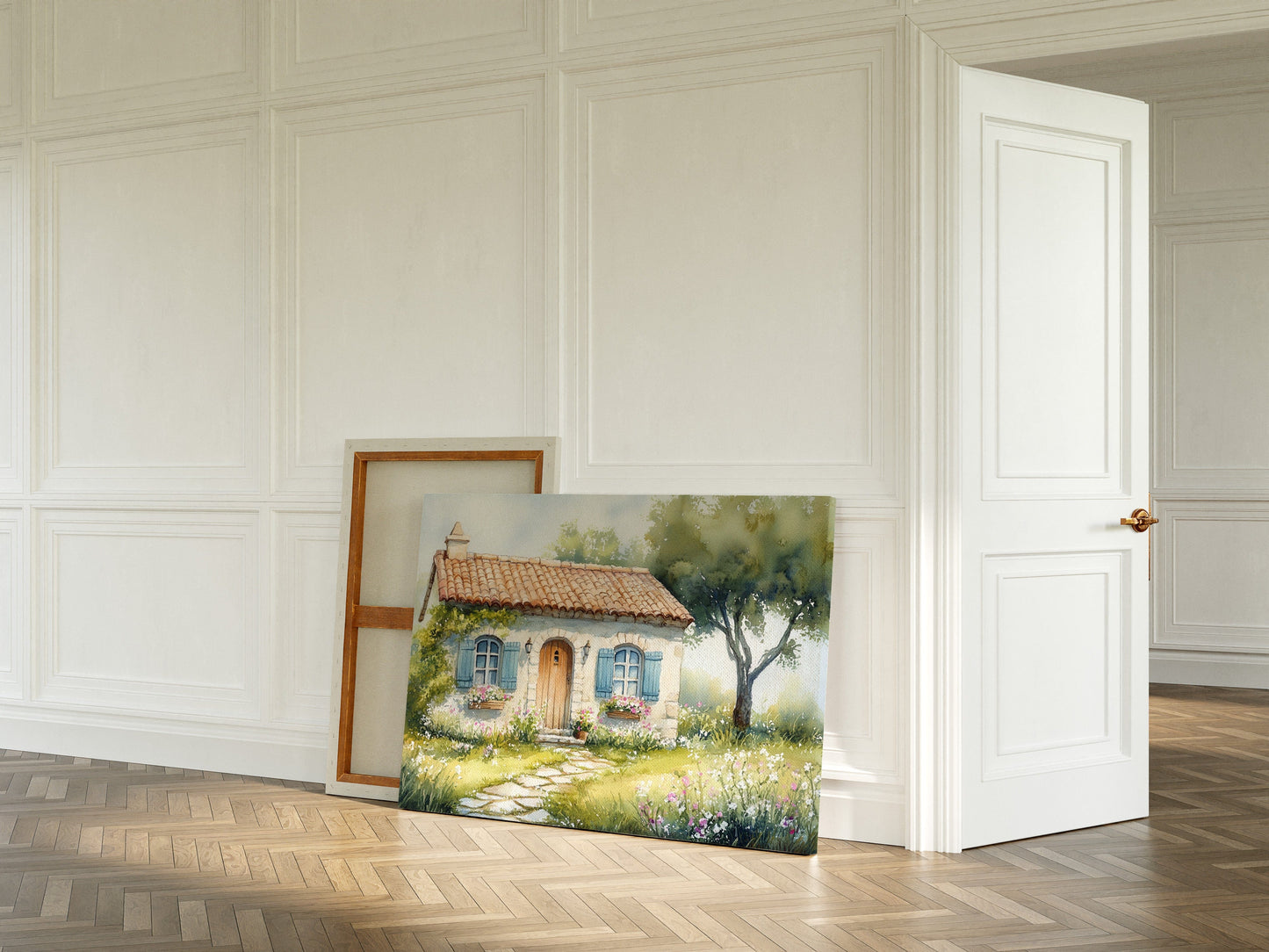 Summer Blooms By Cottage Door