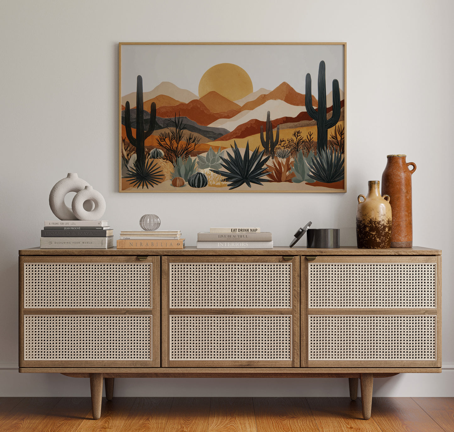 Agave Blooms Meet Desert Dawn