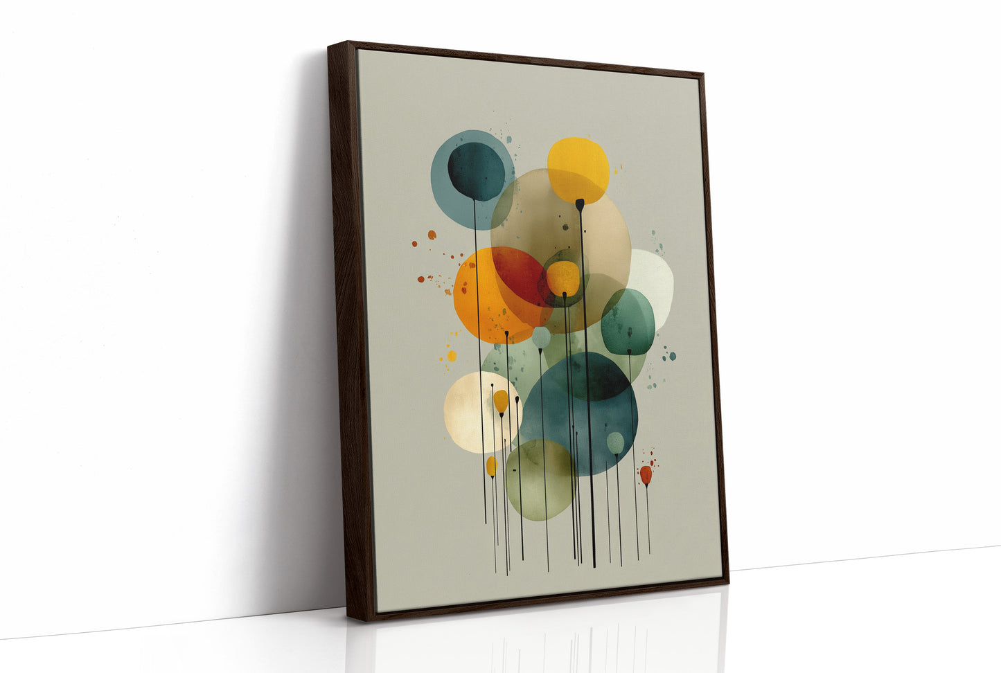 Floating Circles Dance In Light