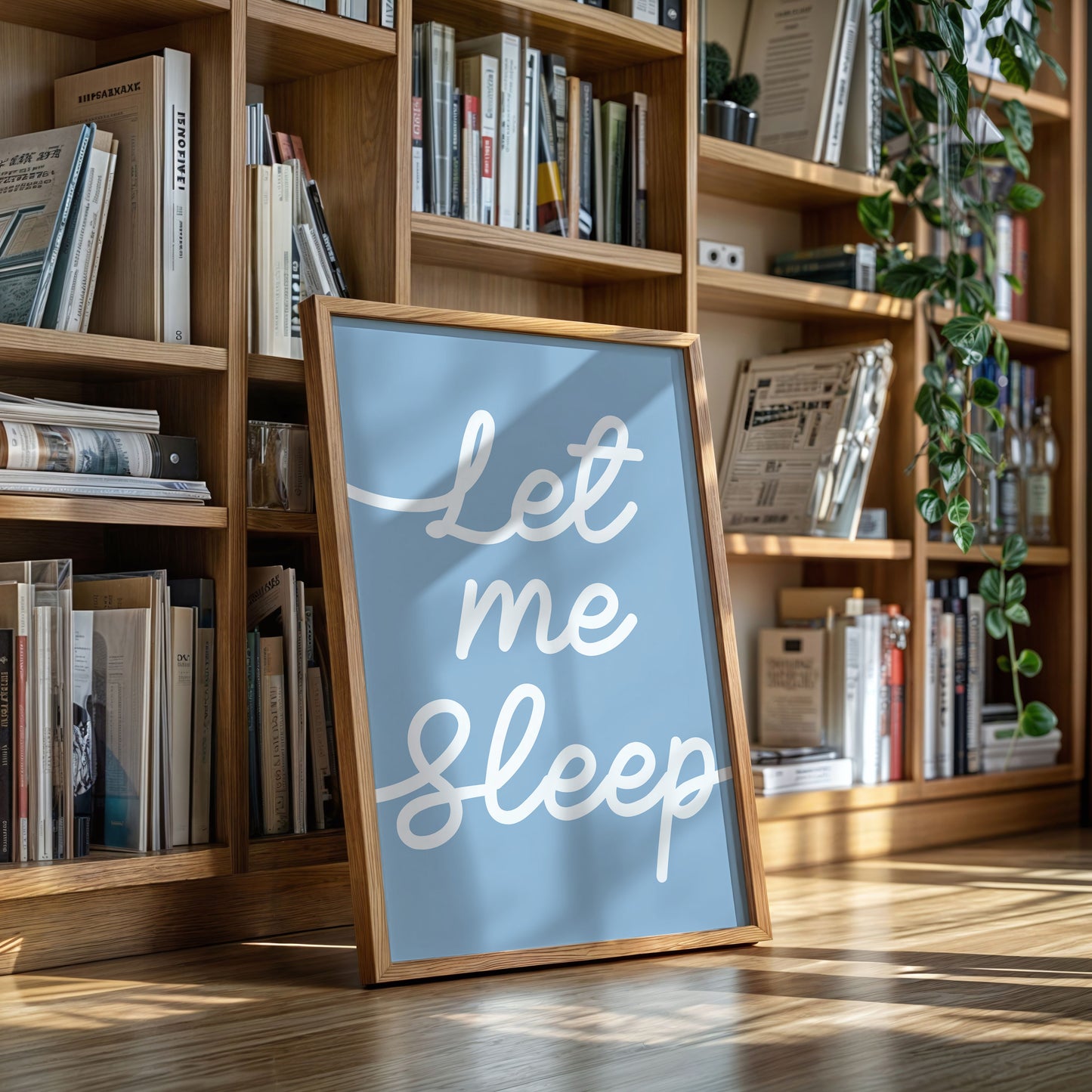 Soft Words Float Through Morning Blue