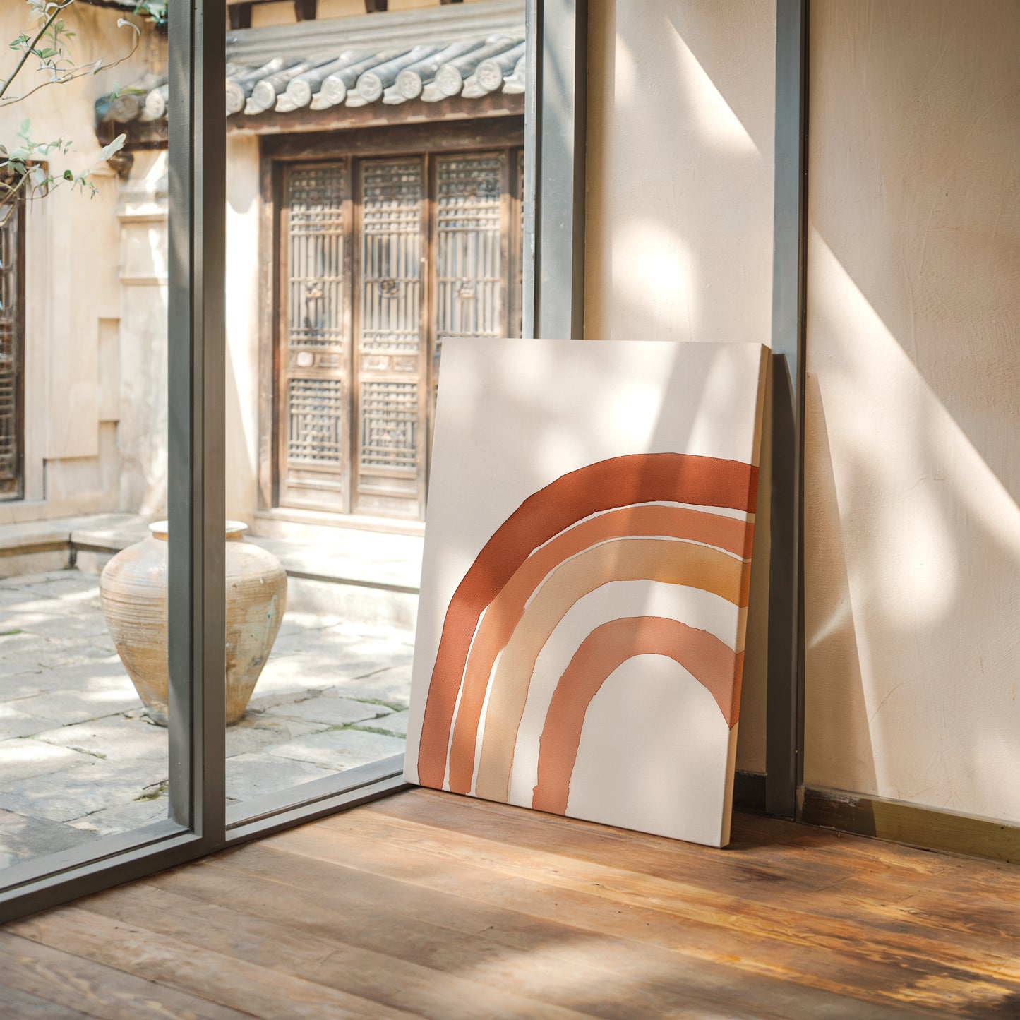 Terracotta Boho Rainbow Arch