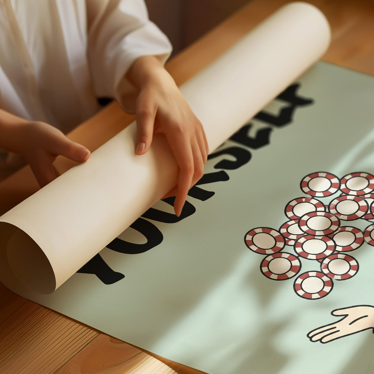 Bet on Yourself Poker Chip Art
