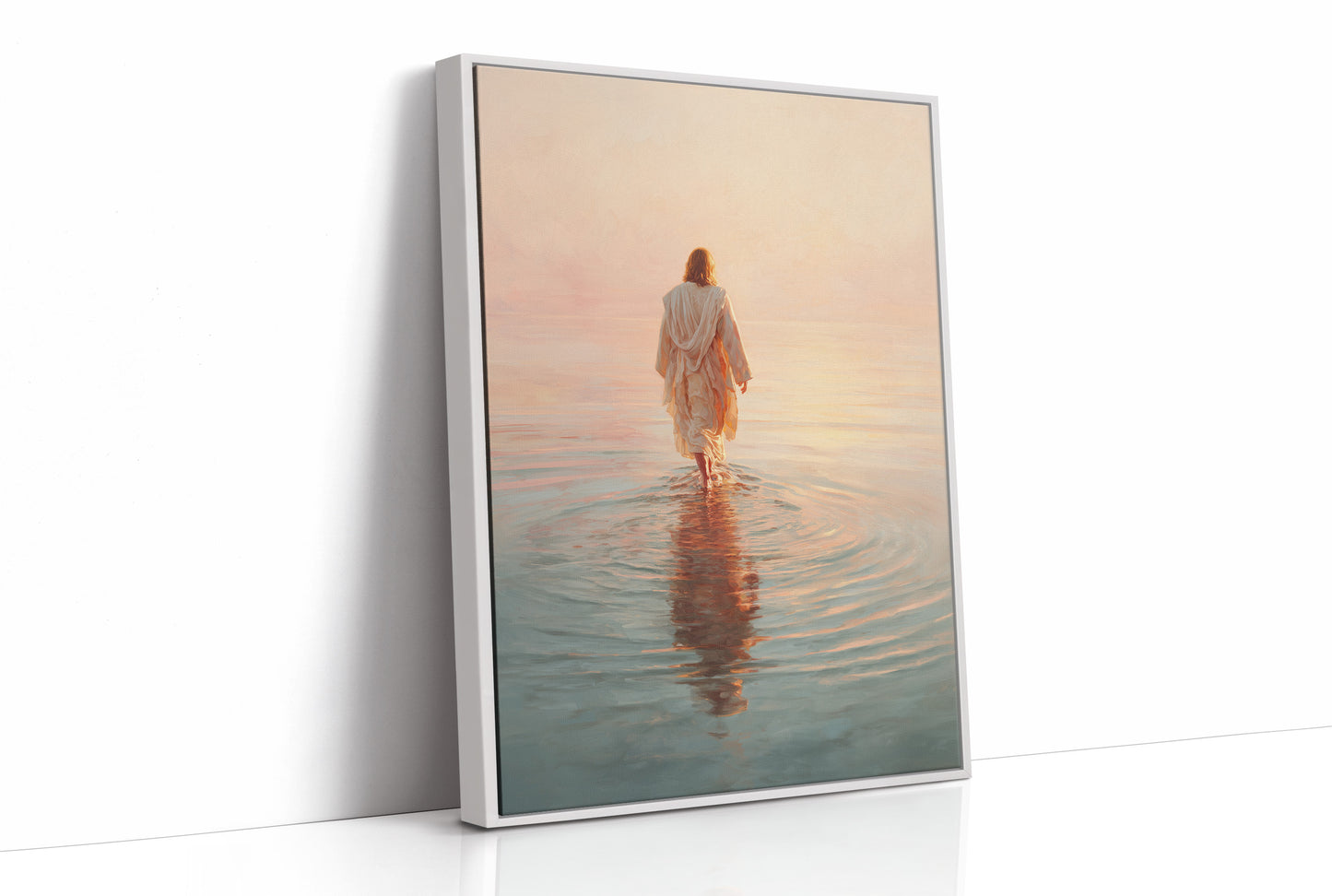 Steps Into Dawn's Gentle Waters