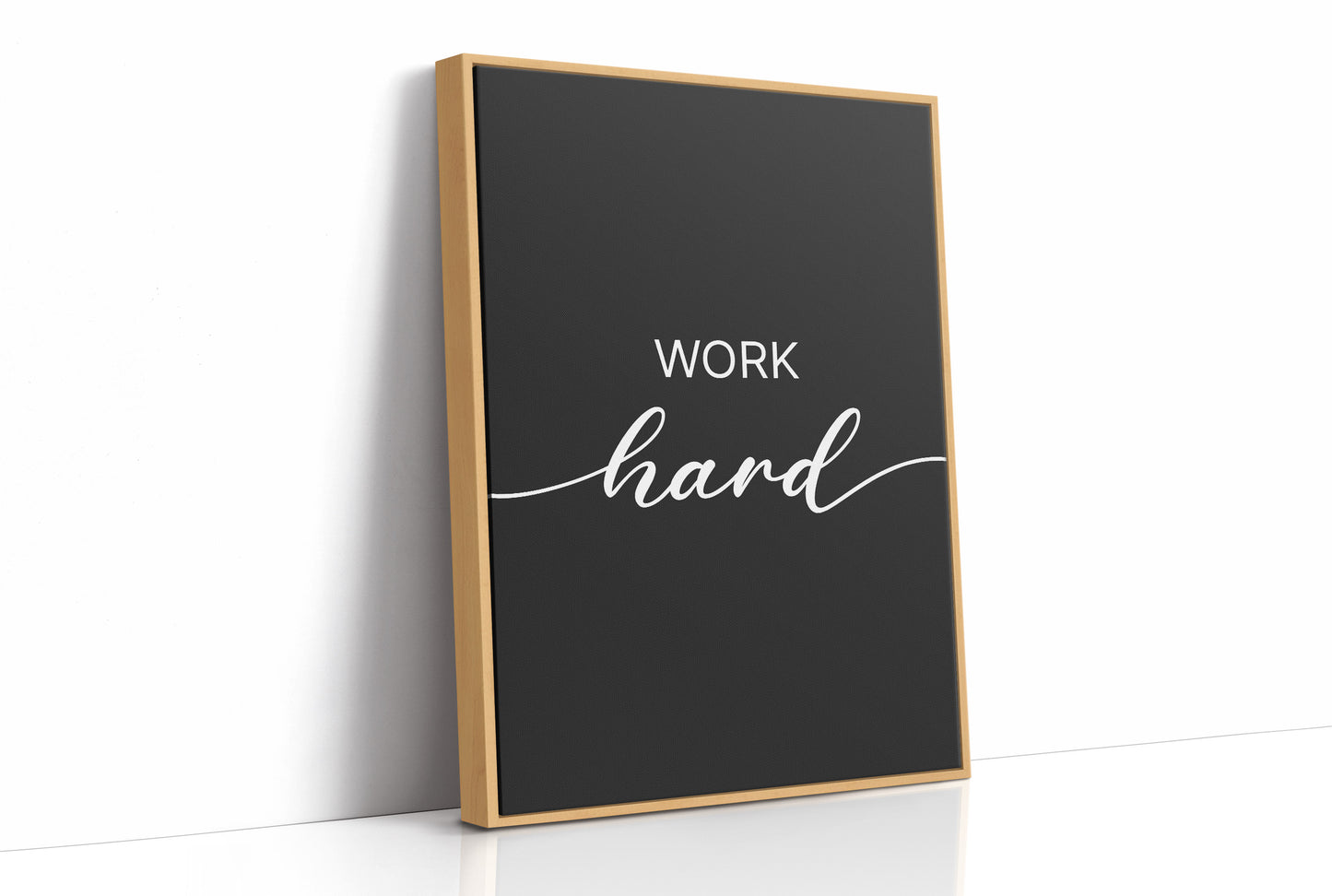 Work Hard Script Typography