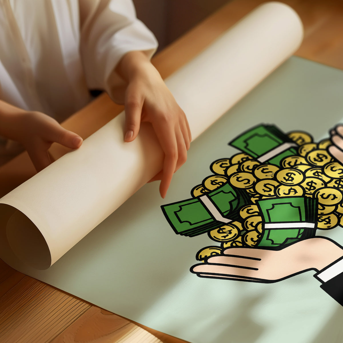 All In on Your Dreams Cash Art