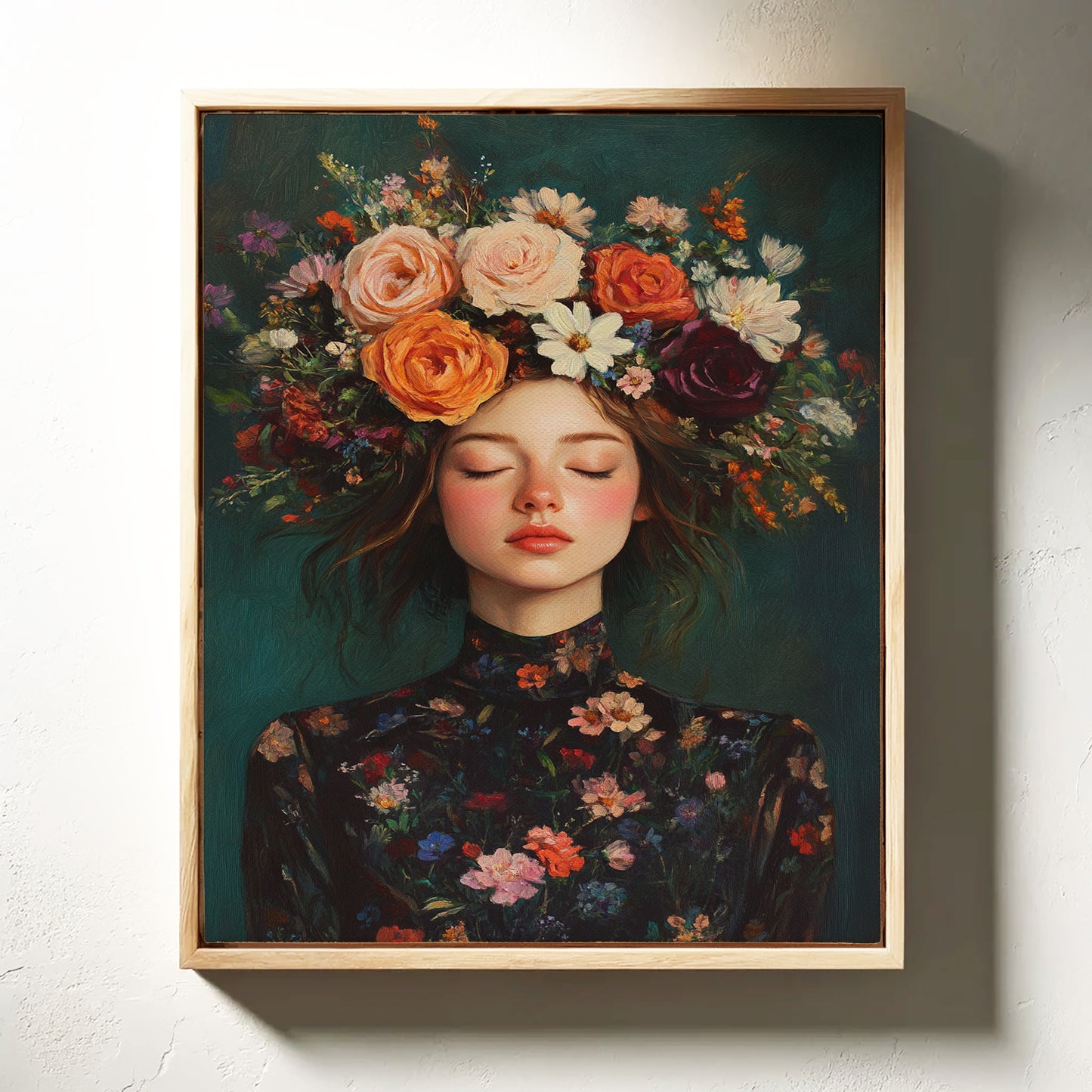 Floral Reverie in Midnight Bloom