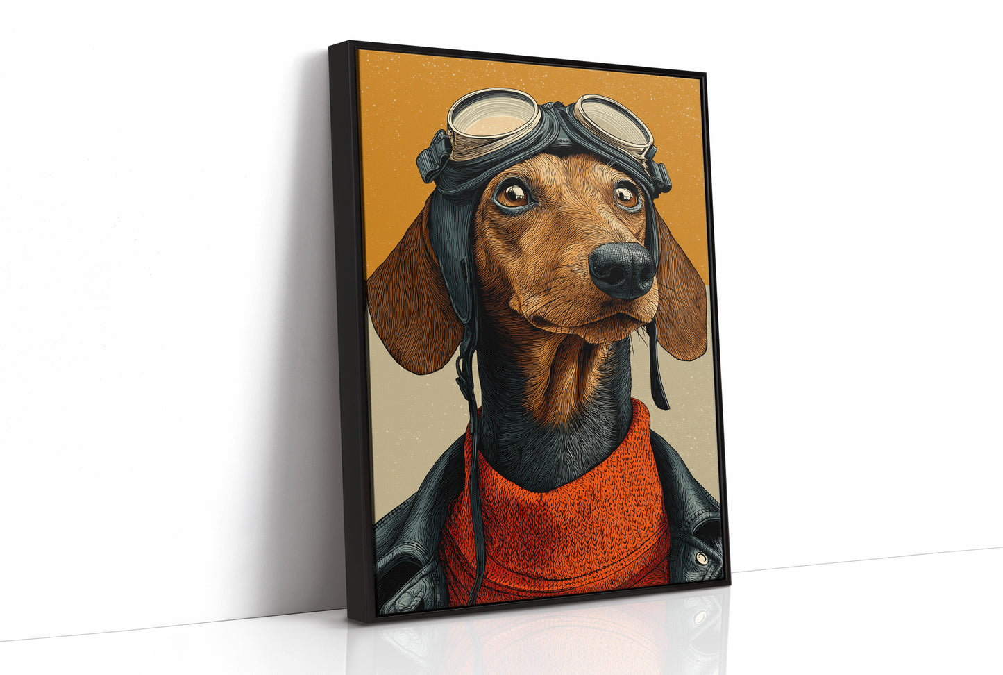 Wide-Eyed Aviator Pup
