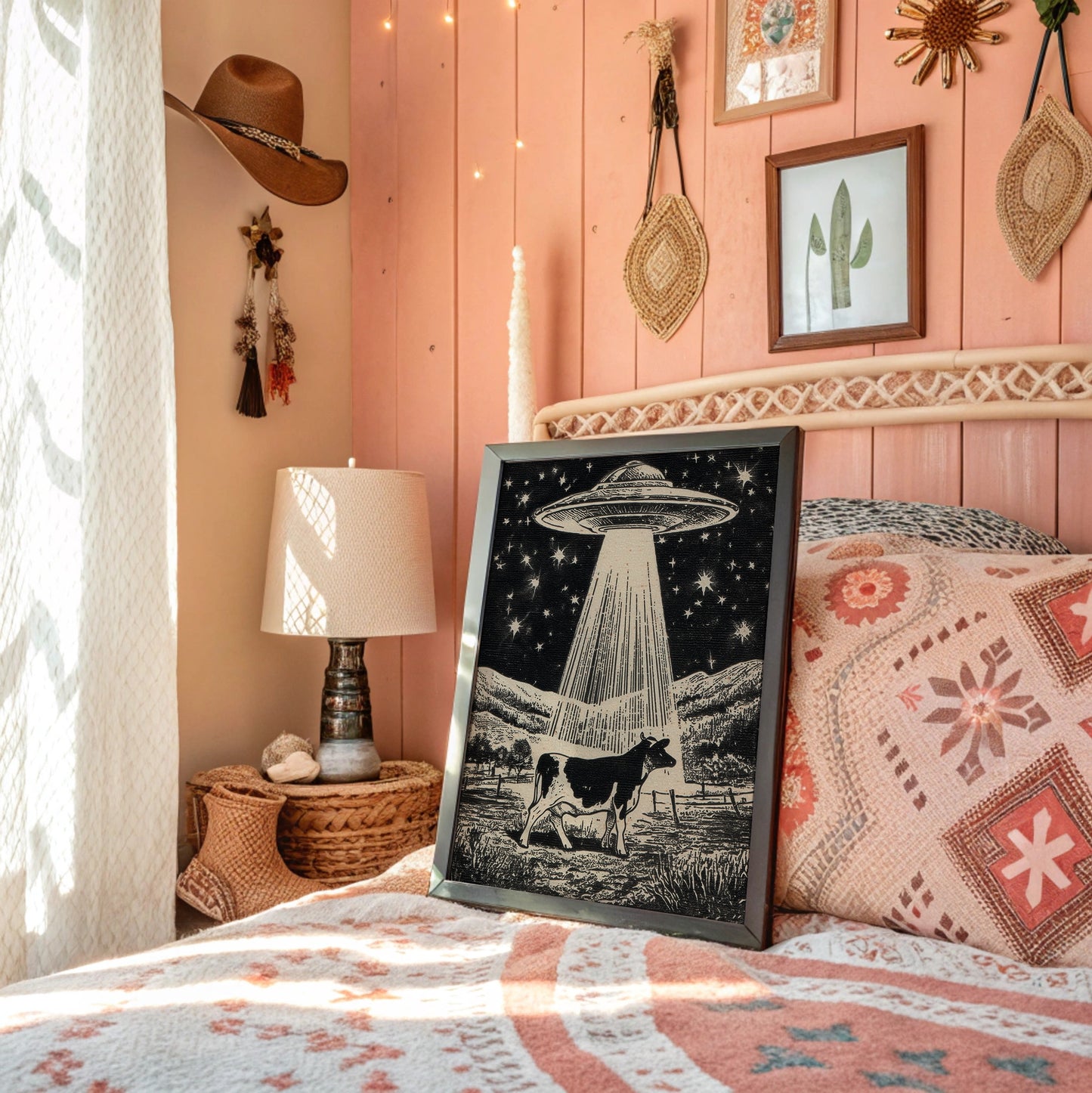 Cosmic Cowboys Meet Starlit Visitors