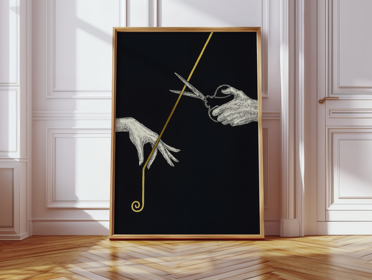 Severance Line in Gold and Ink