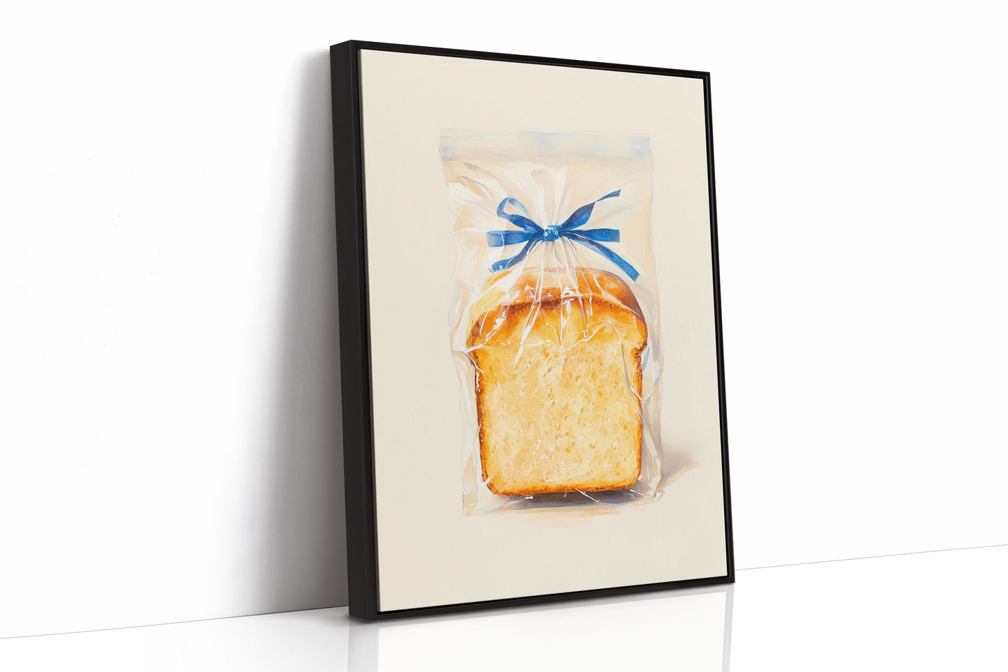 Fresh Bread Wrapped In Blue