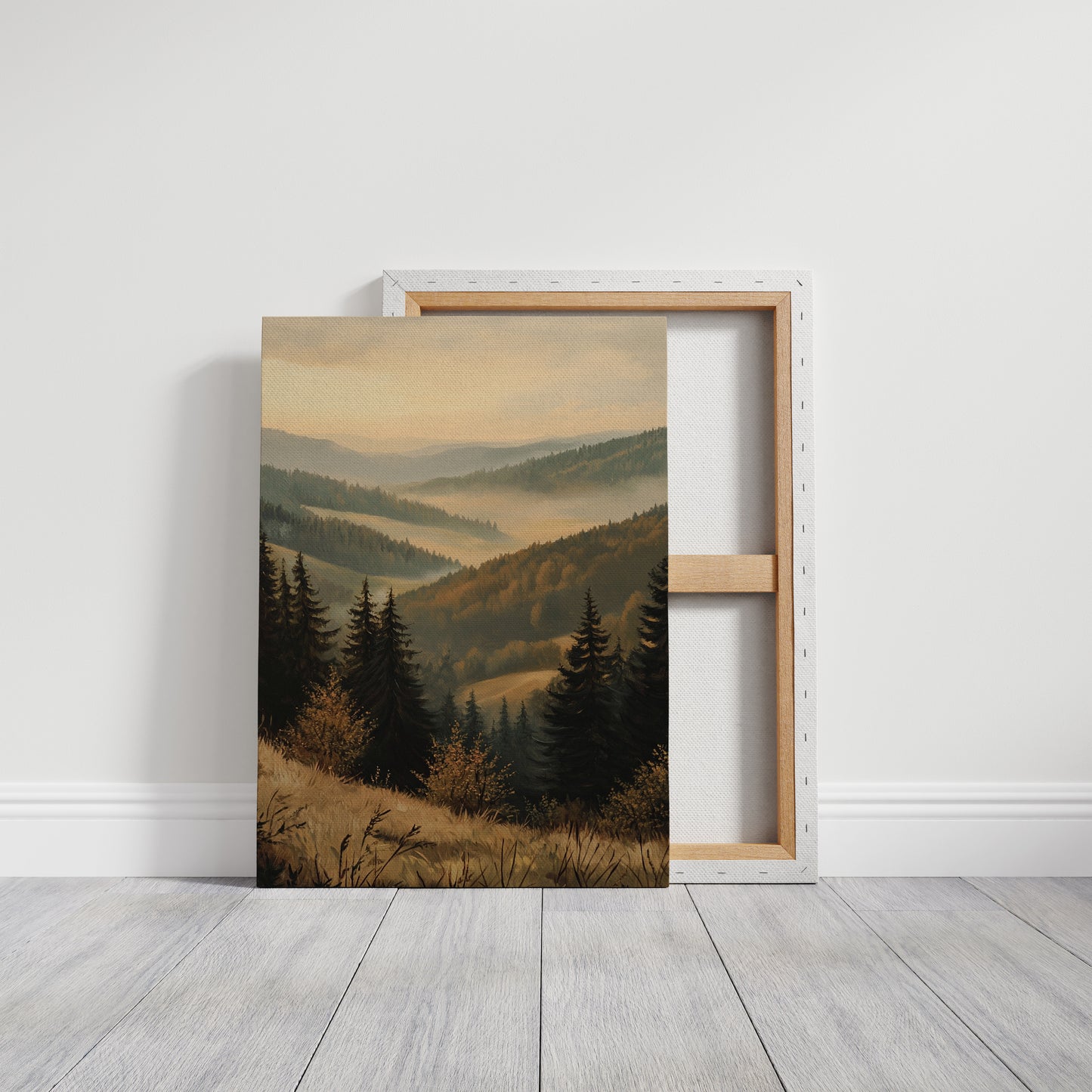 Golden Hues of Distant Valleys