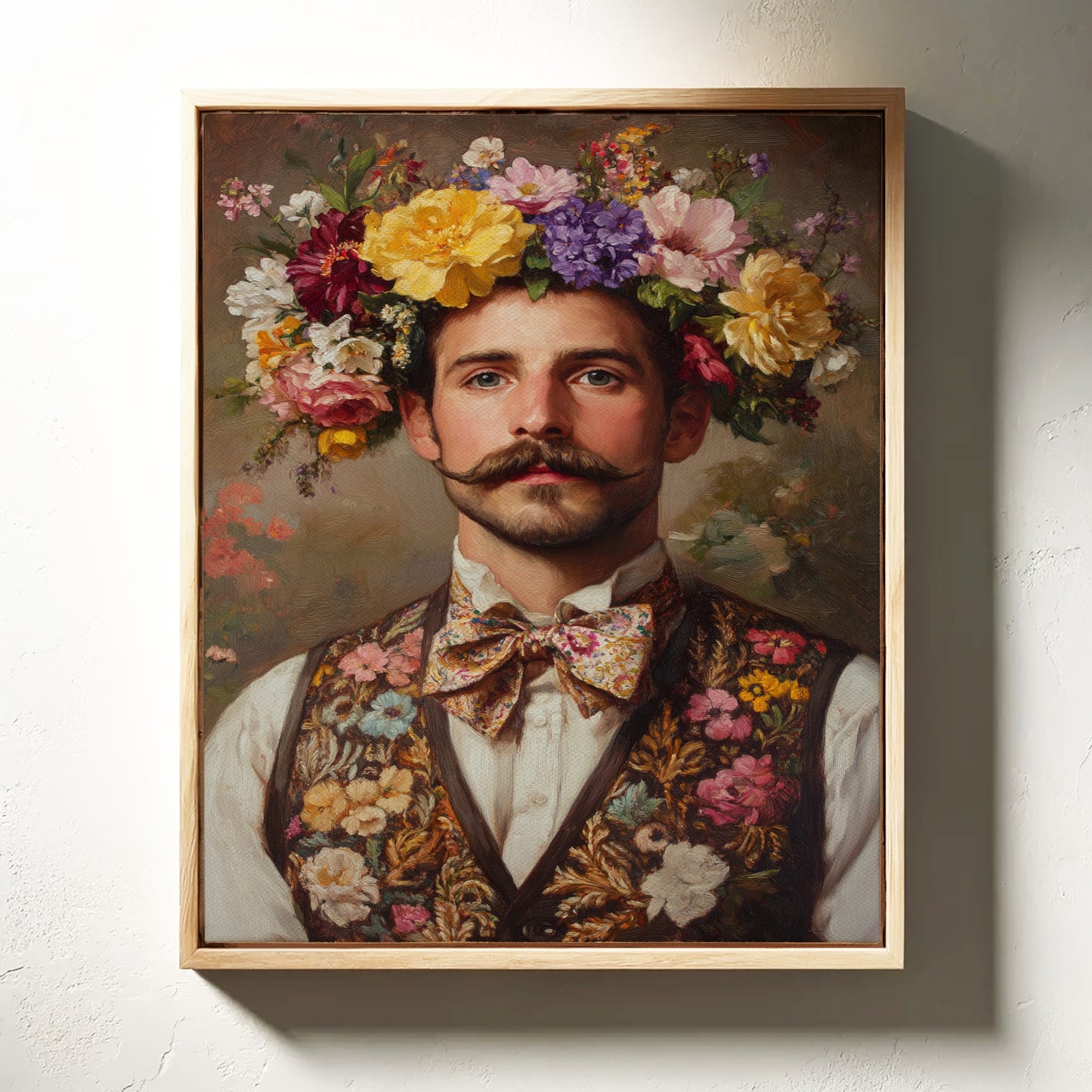 Floral Crown and Velvet Charm