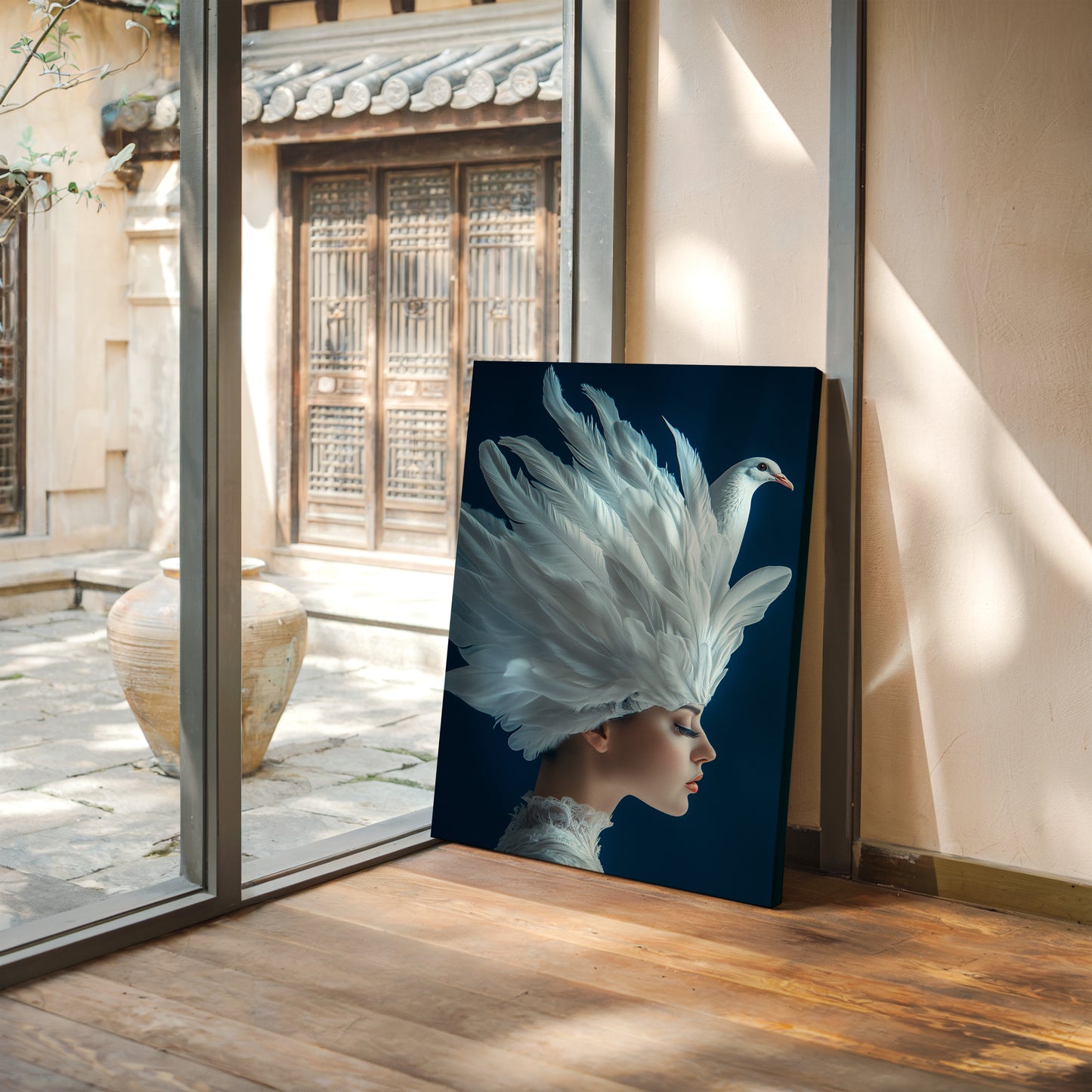 Crowned by Wings in Blue Silence