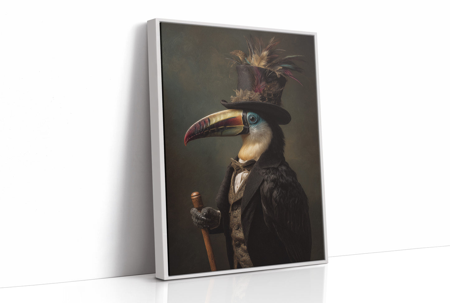 Noble Feathers In Victorian Attire