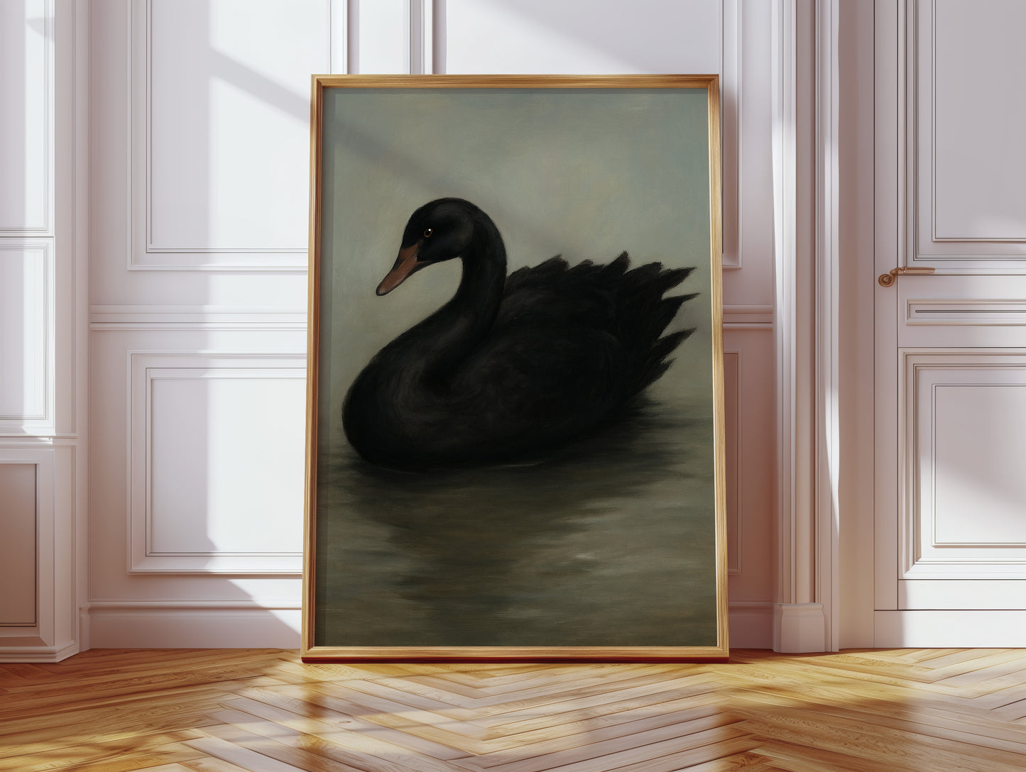 Black Swan on Still Water