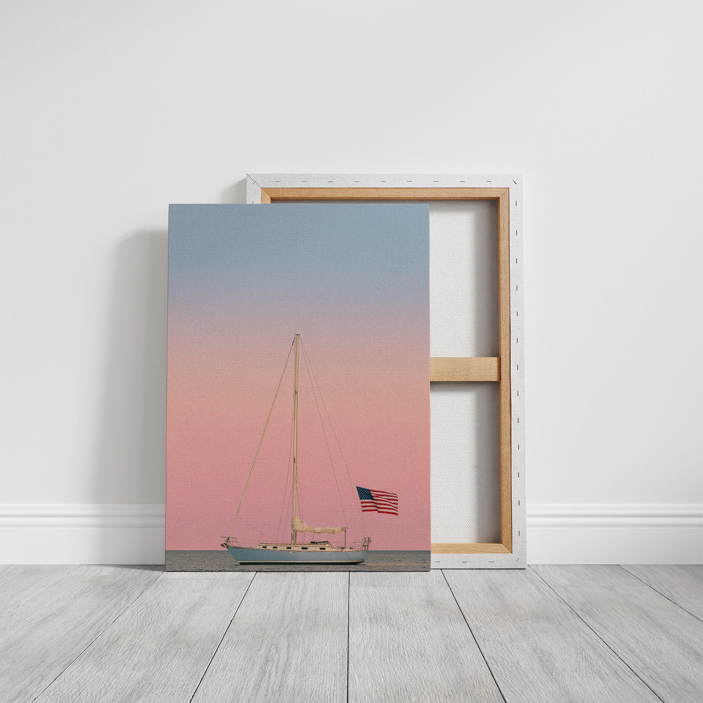 Anchored at Dusk, Flag Flying
