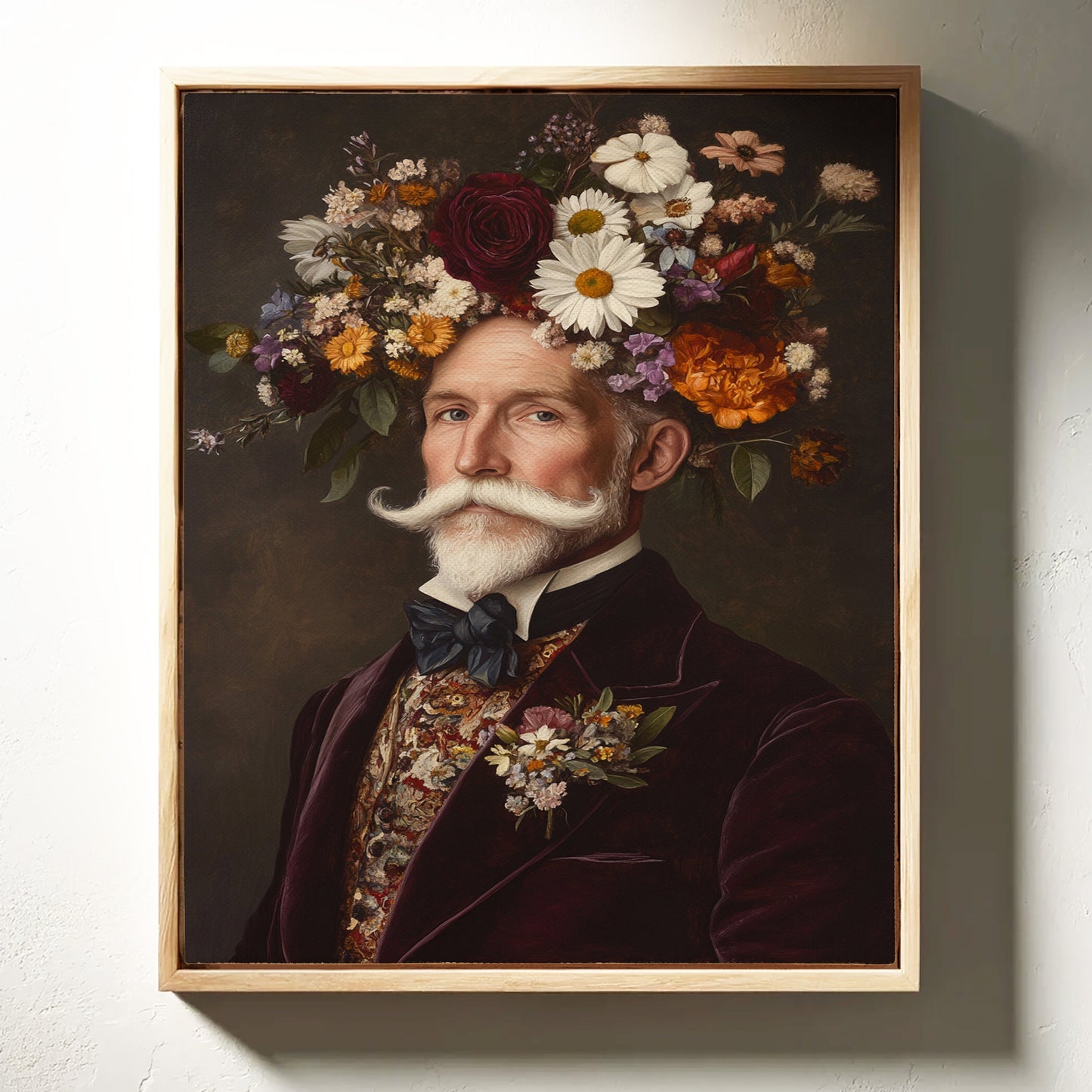 Velvet Gentleman in Wildflower Crown