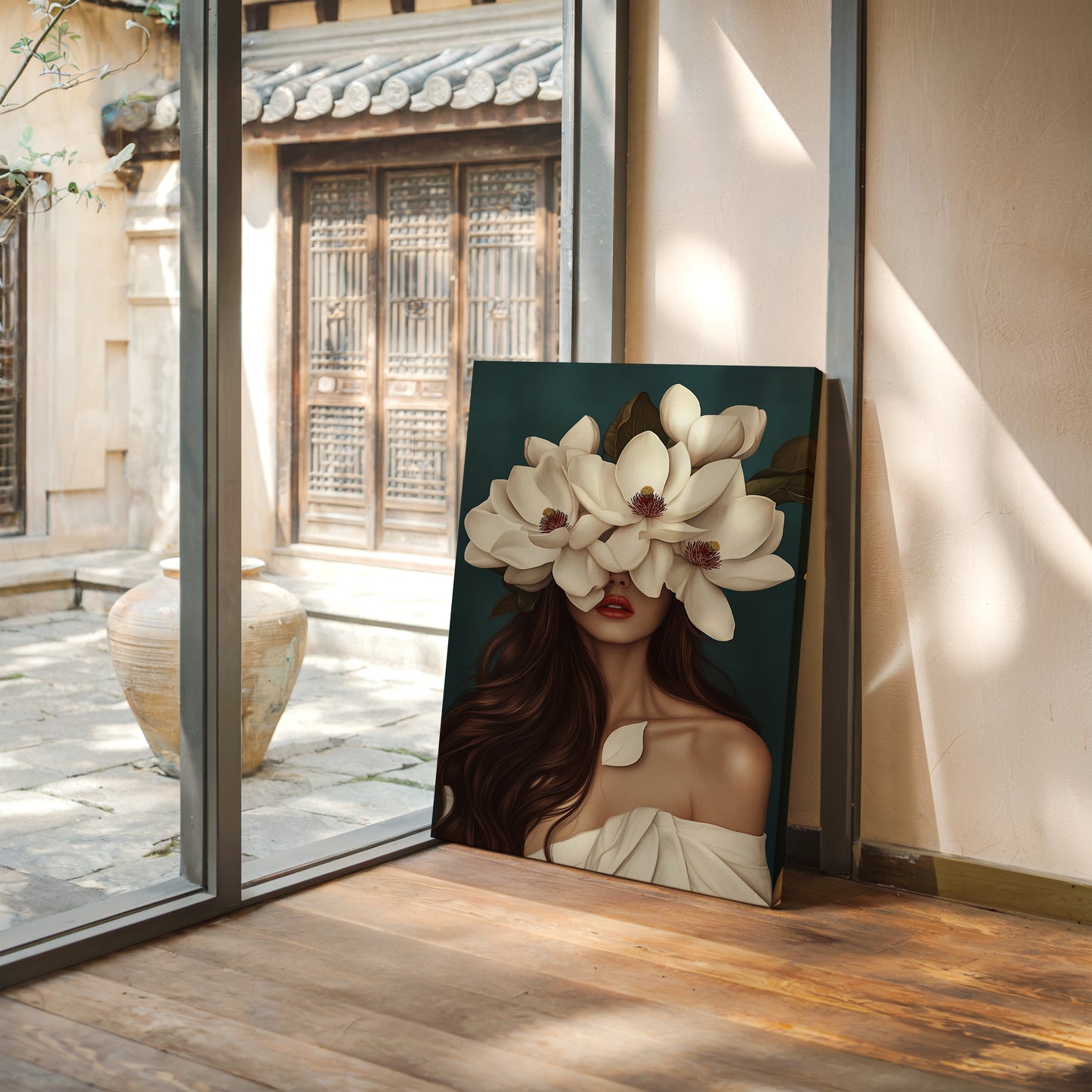 Crowned in Crimson Magnolia