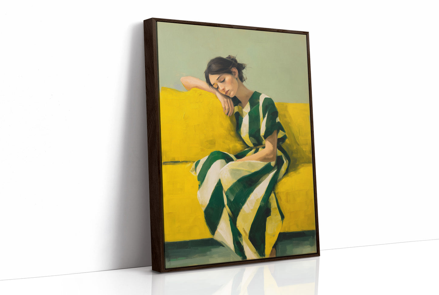 Sunlit Rest In Emerald And Gold