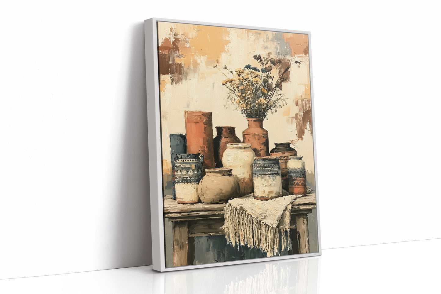Sunbaked Pottery and Faded Blooms