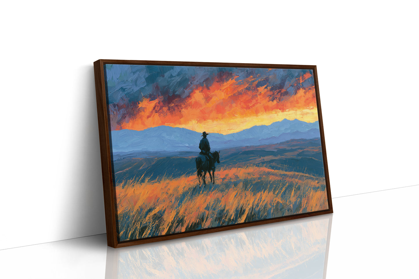 Rider Facing the Blazing Range