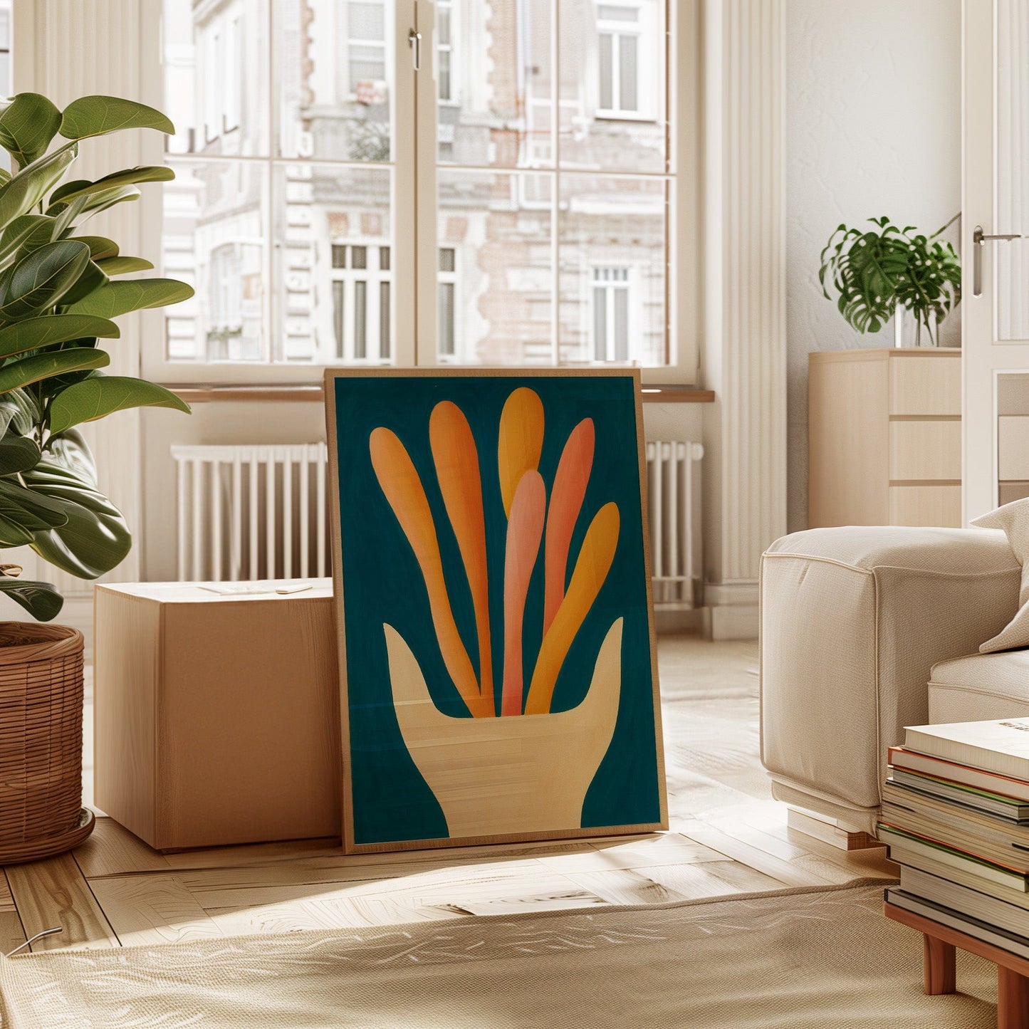 Sunlit Fingers Reach For Sky