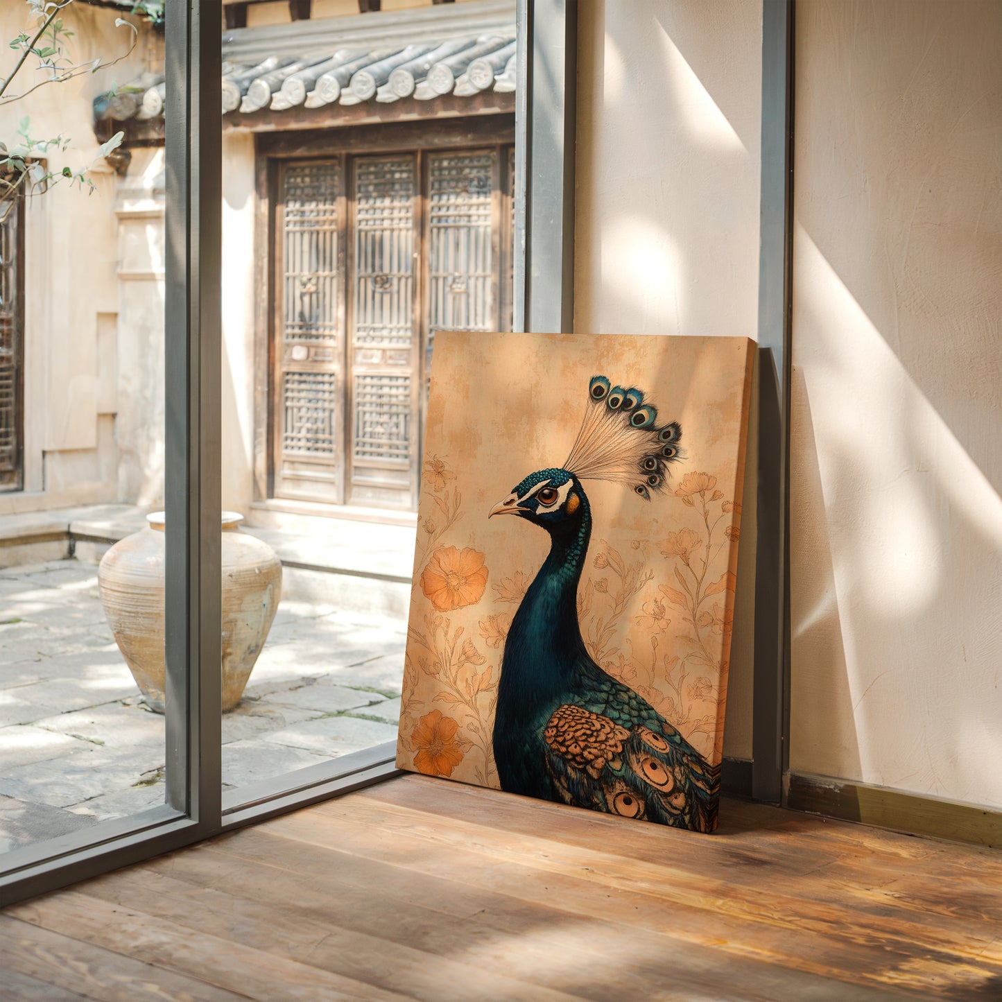 Poise and Petals in Copper and Teal