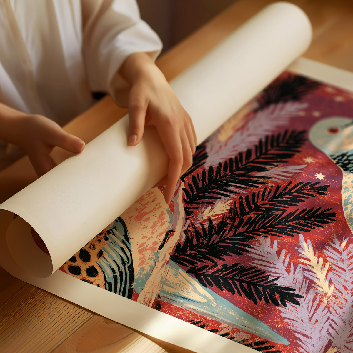 Two Turtle Doves in Pine