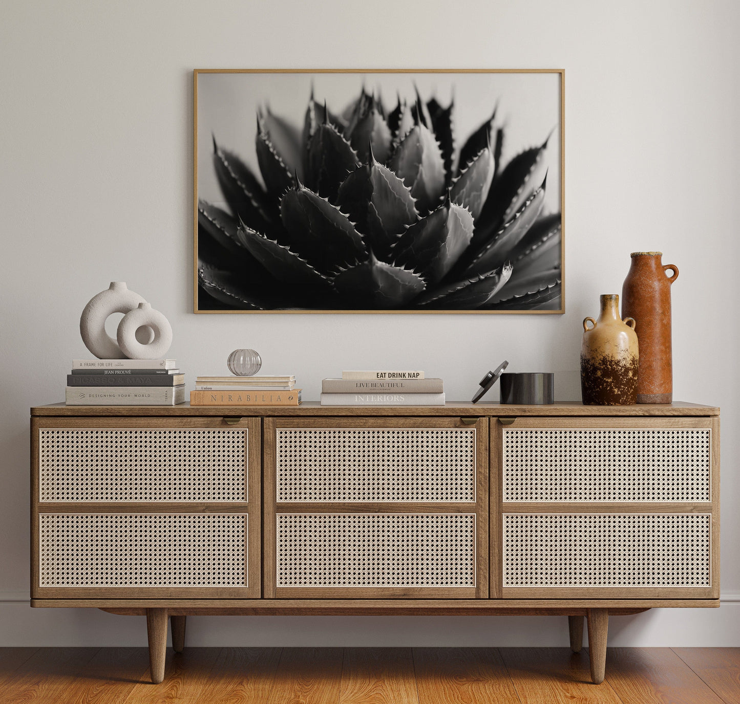 Desert Spines Dance In Moonlight