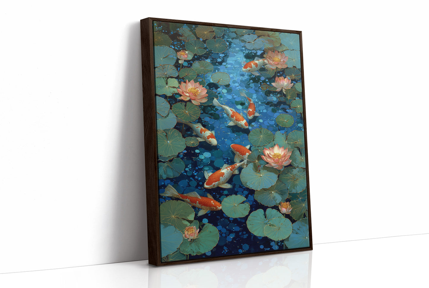 Koi Dance Through Lotus Dreams