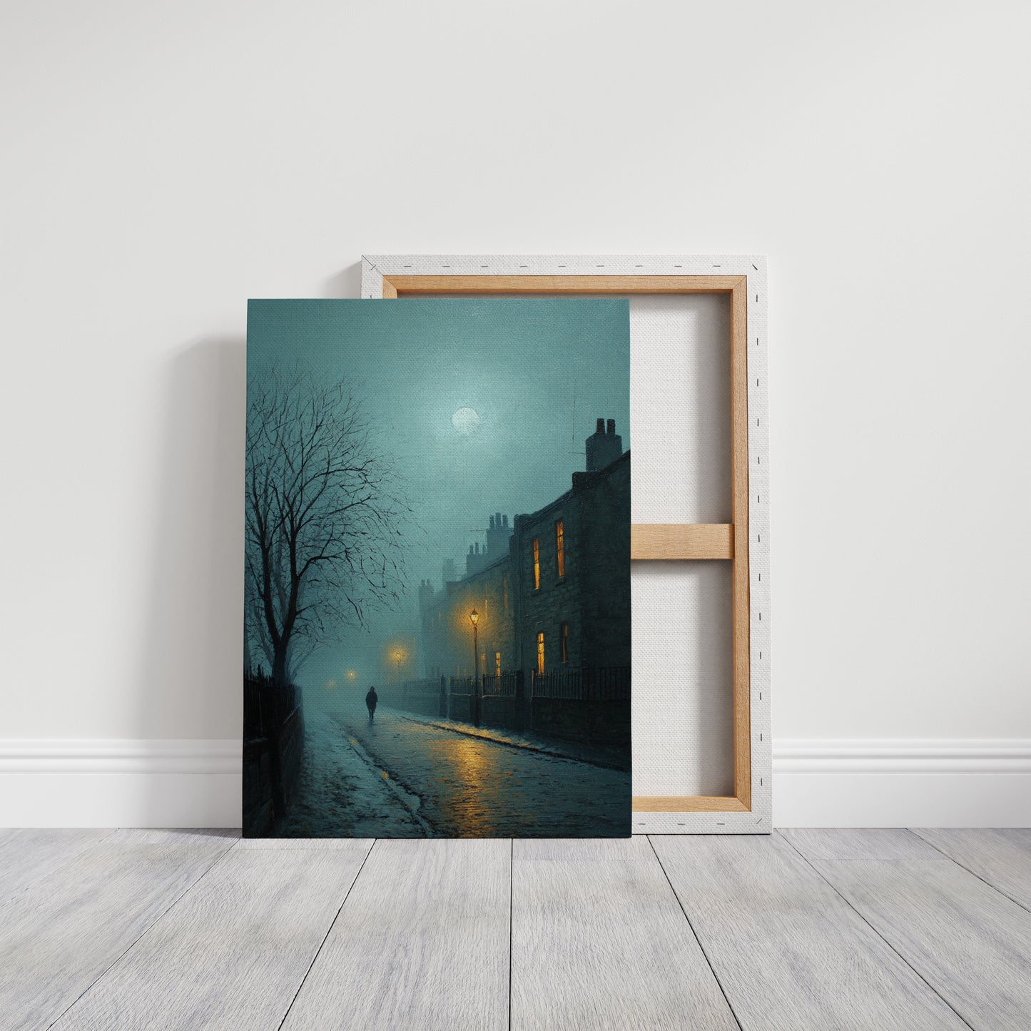 A Lantern's Glow in Fog