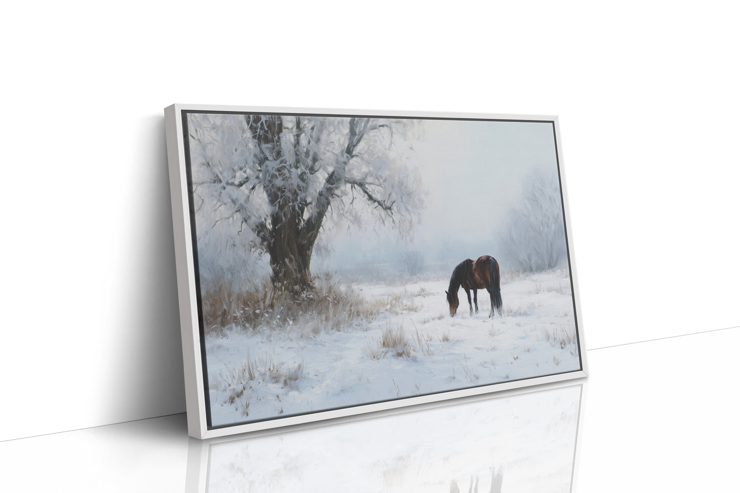 Solitude Grazes Through Winter's Quiet