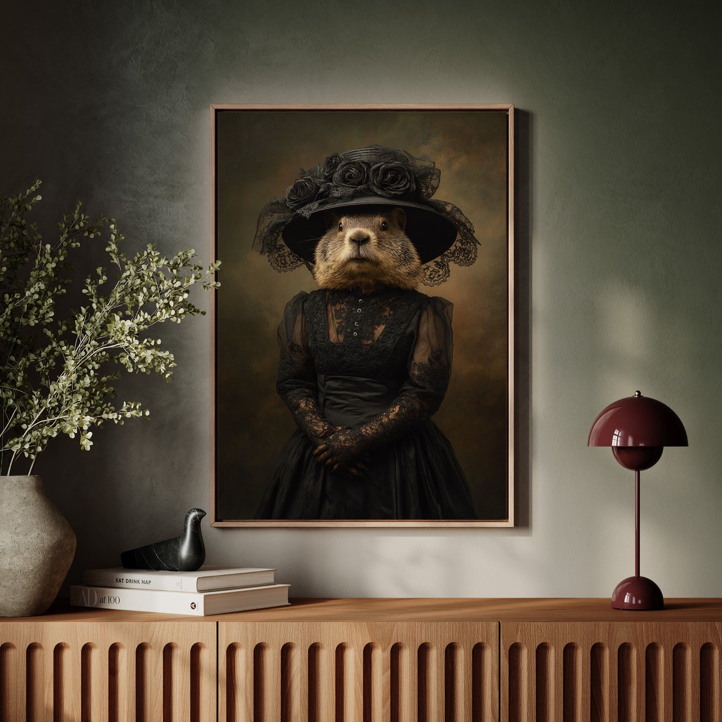 Elegant Rodent in Victorian Attire