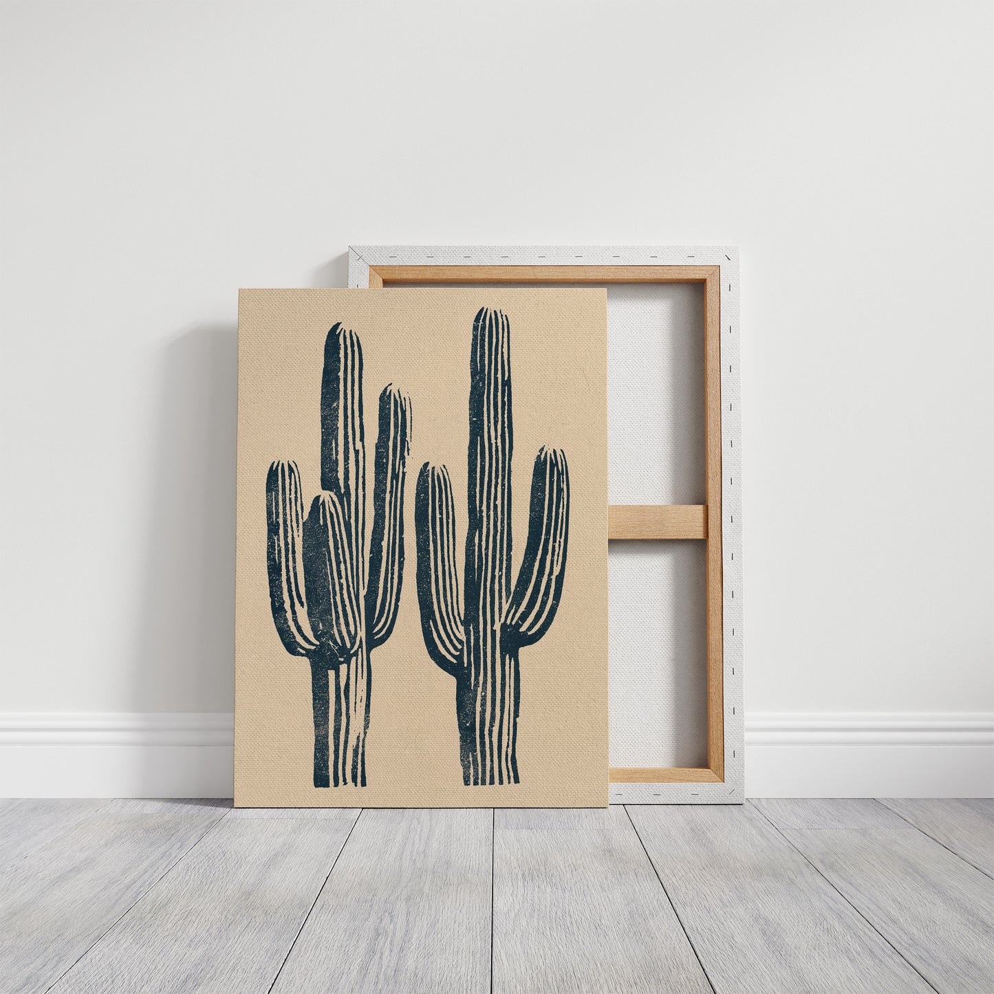 Saguaro Block Print