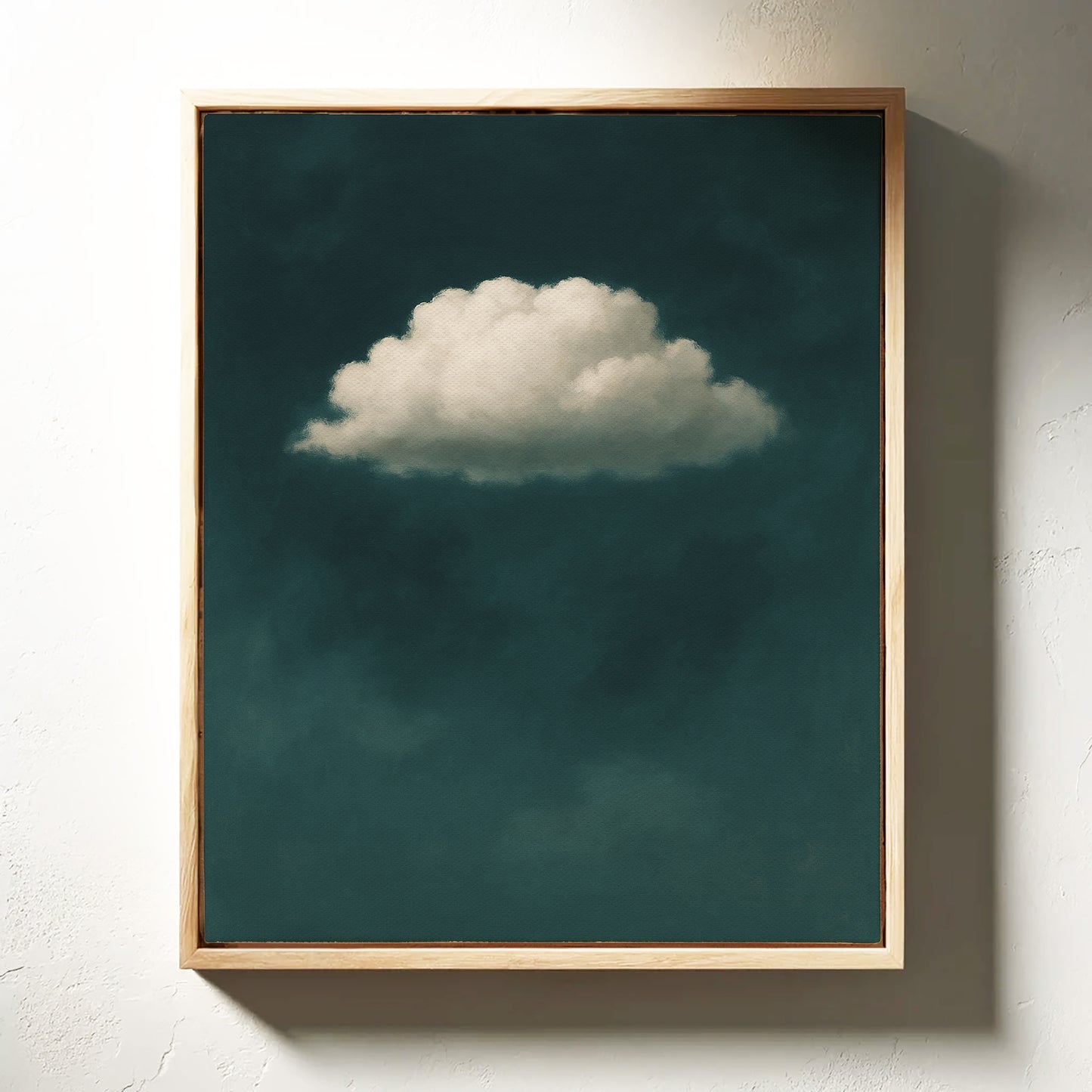Lonely Cloud in Deep Teal Sky