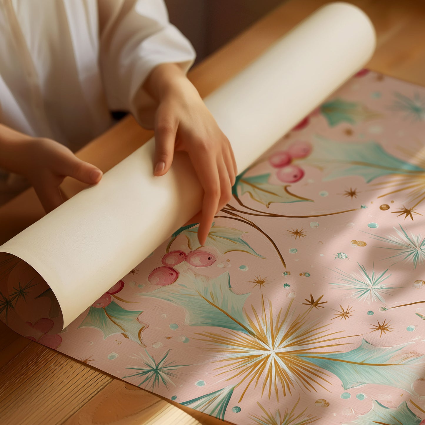 Holly Berries Dance In Winter Light