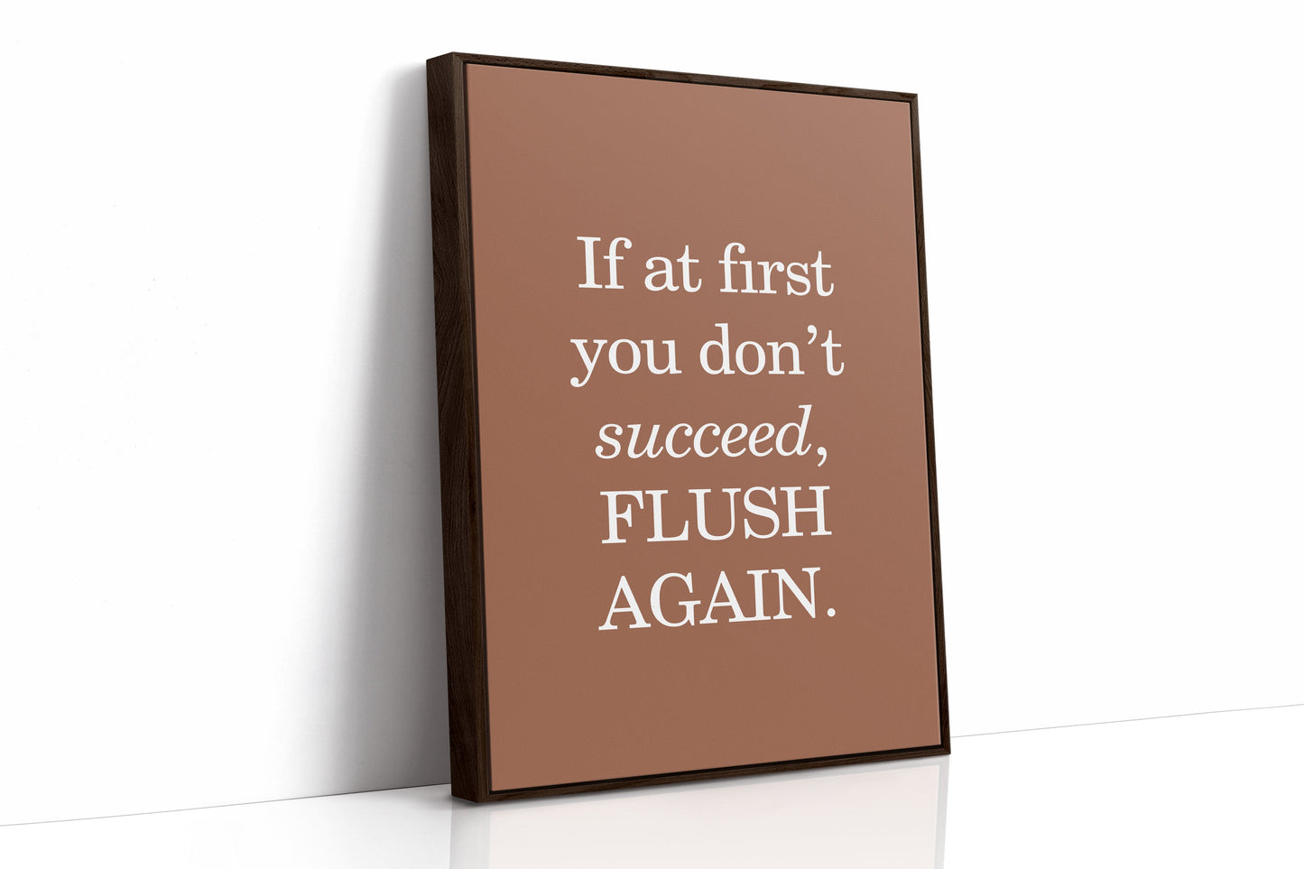 Bathroom Wisdom Glows In Bronze