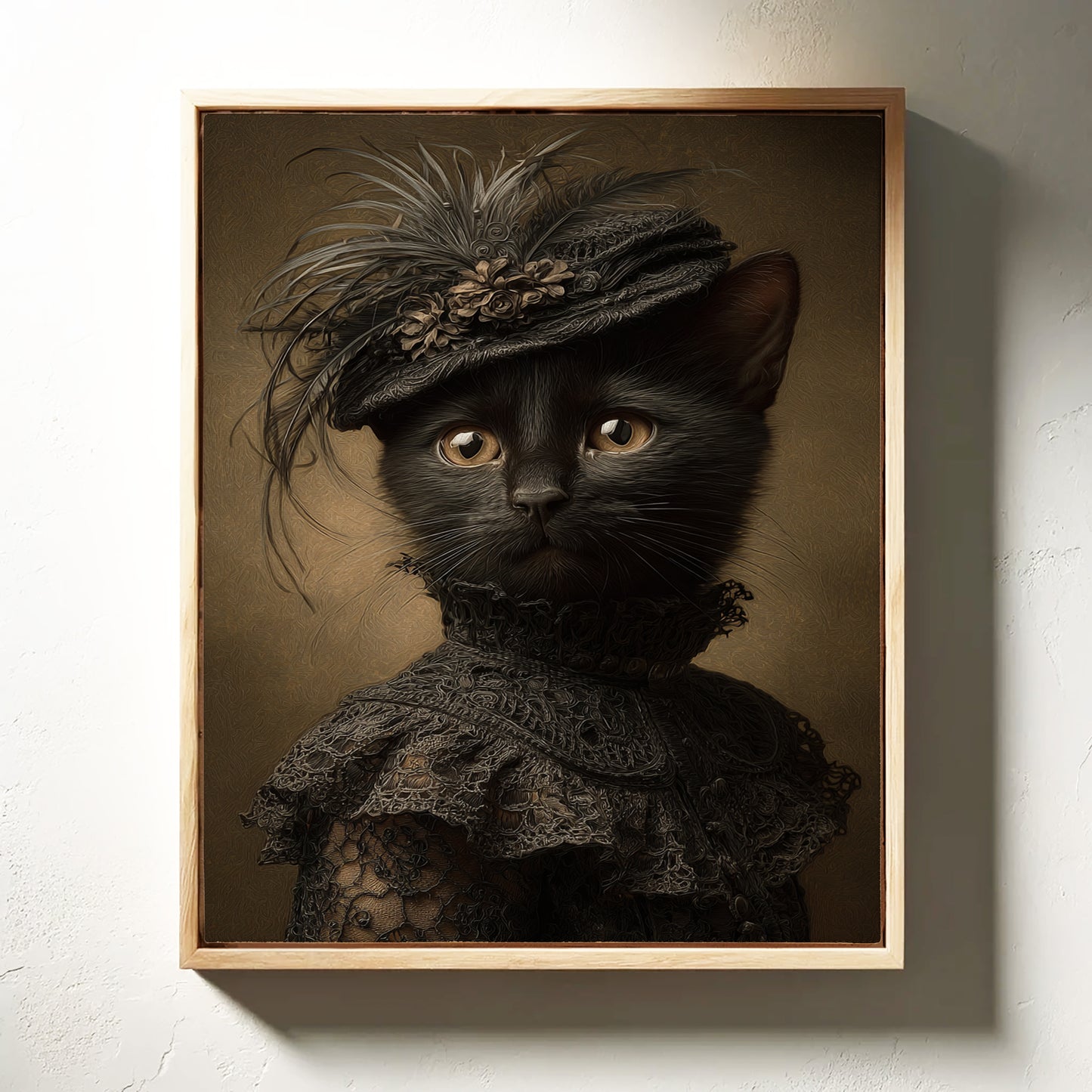 Regal Feline in Victorian Attire