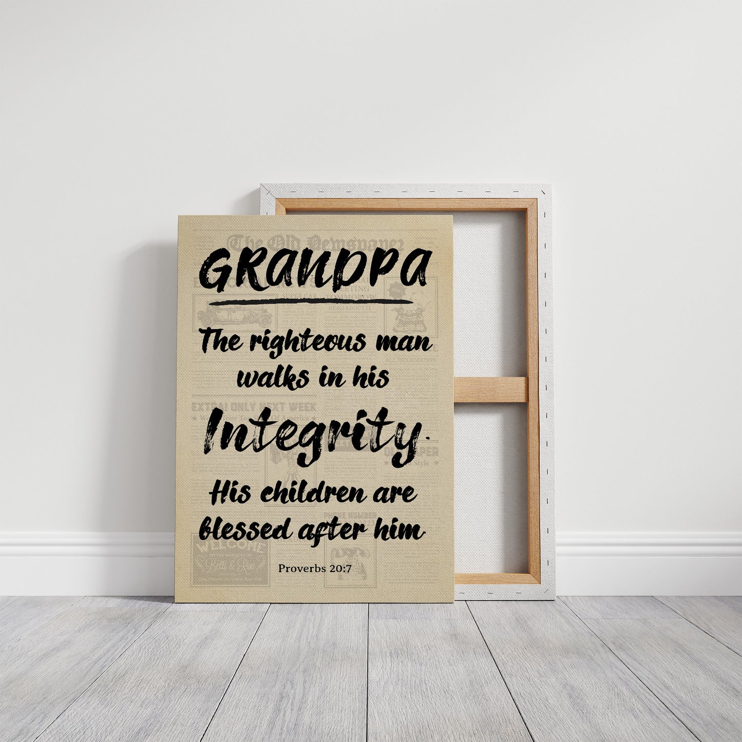 Grandpa, His Children Are Blessed — Newsprint