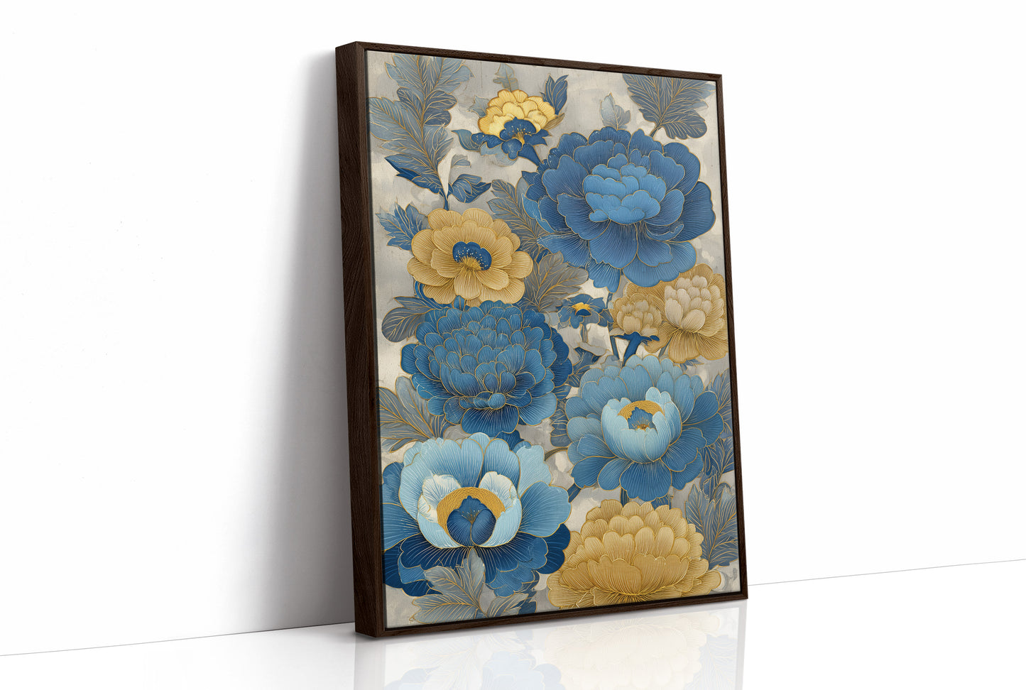 Blue Peonies Paint Golden Afternoons