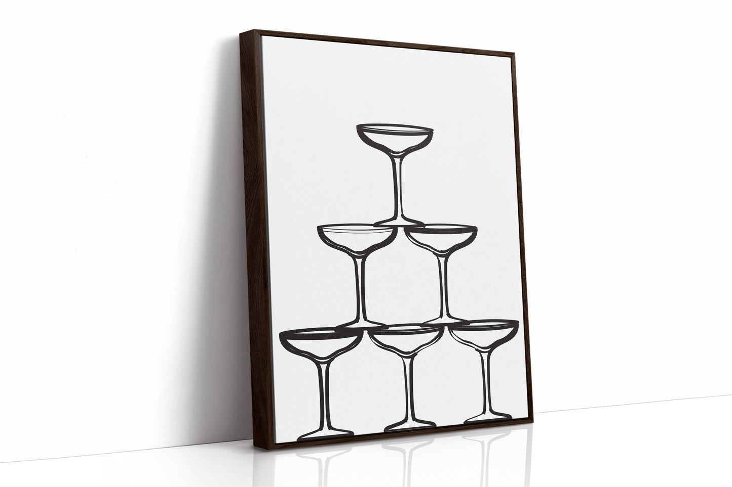 Champagne Tower Draws Midnight Maps